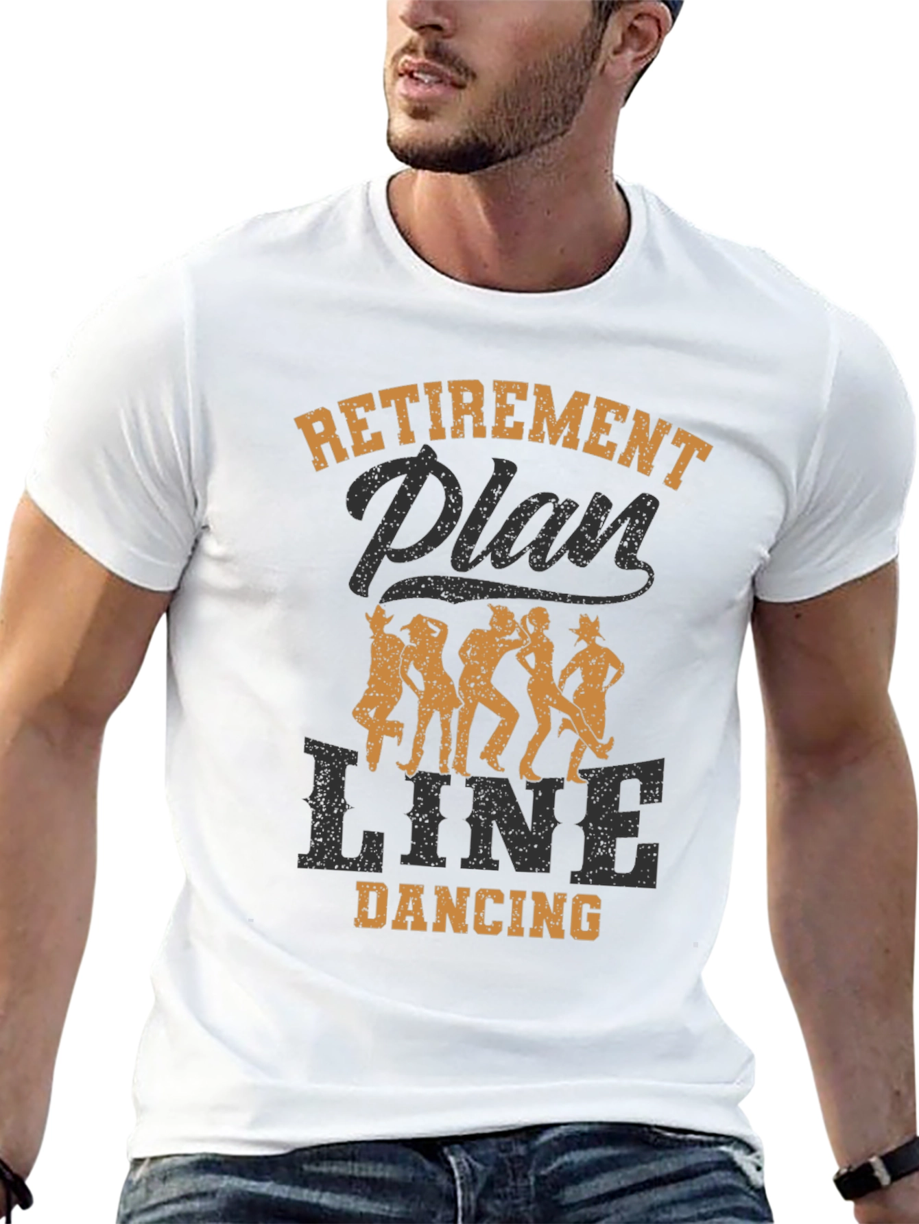 Black Retirement Plan Line Dancing Graphic Tee view 13