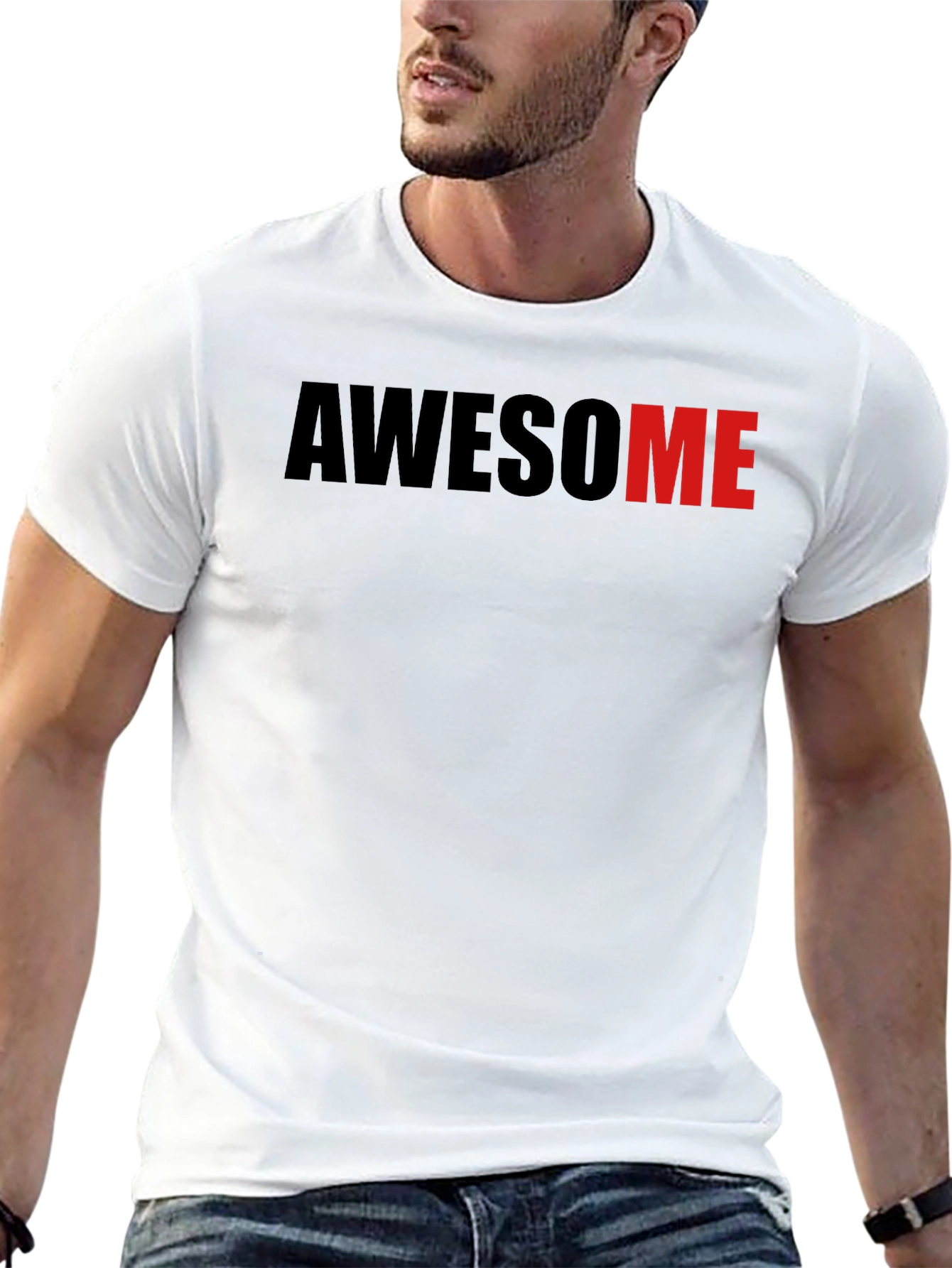 Black Awesome Graphic Tee - Black T-Shirt view 13