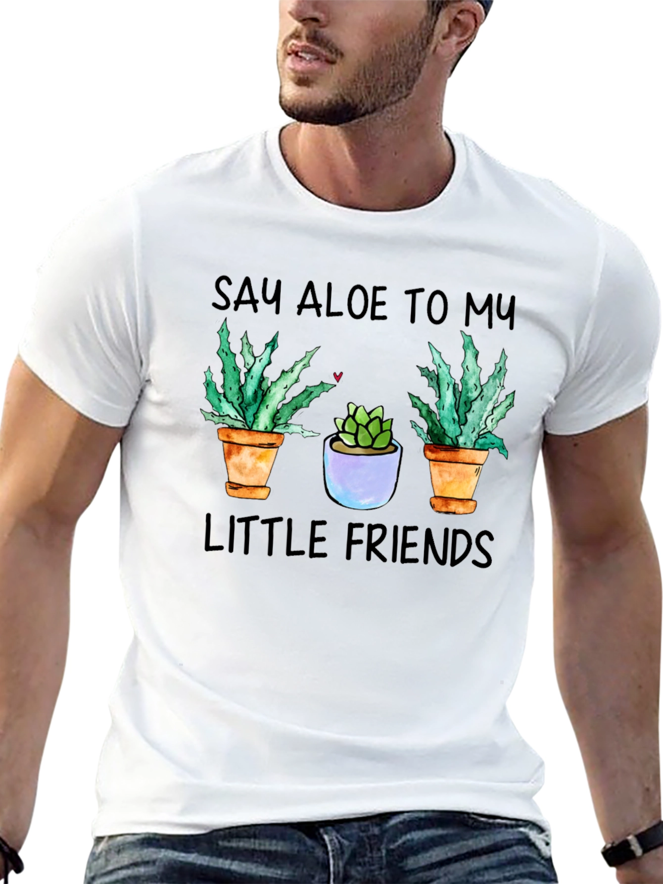 Black Say Aloe To My Little Friends Graphic Tee view 13