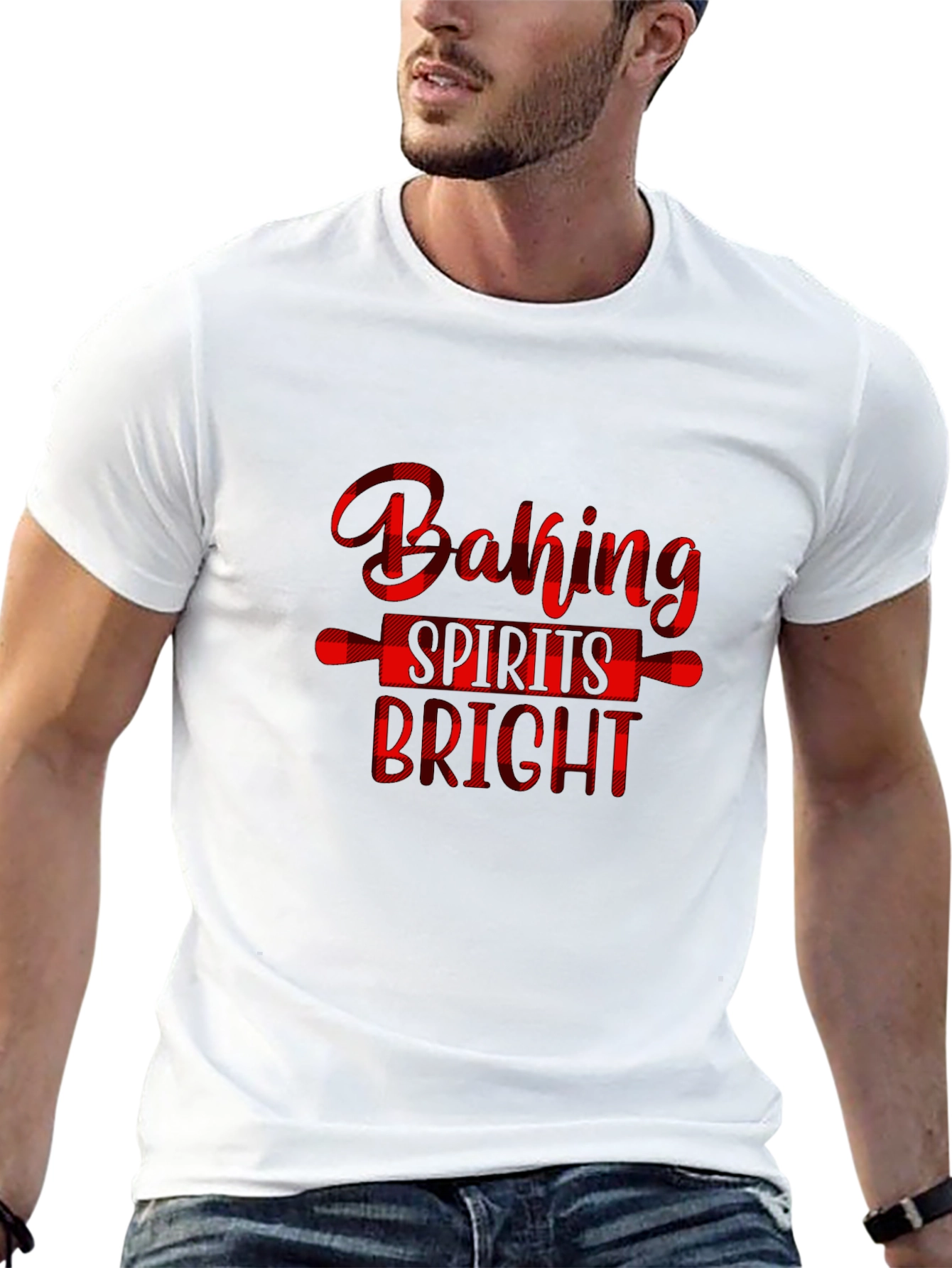 Black Baking Spirits Bright Christmas T-Shirt view 13