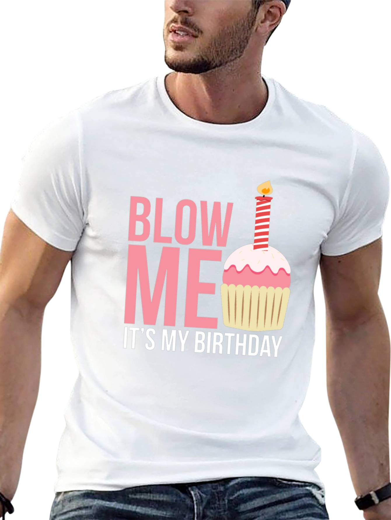 Black Blow Me It's My Birthday T-Shirt view 13