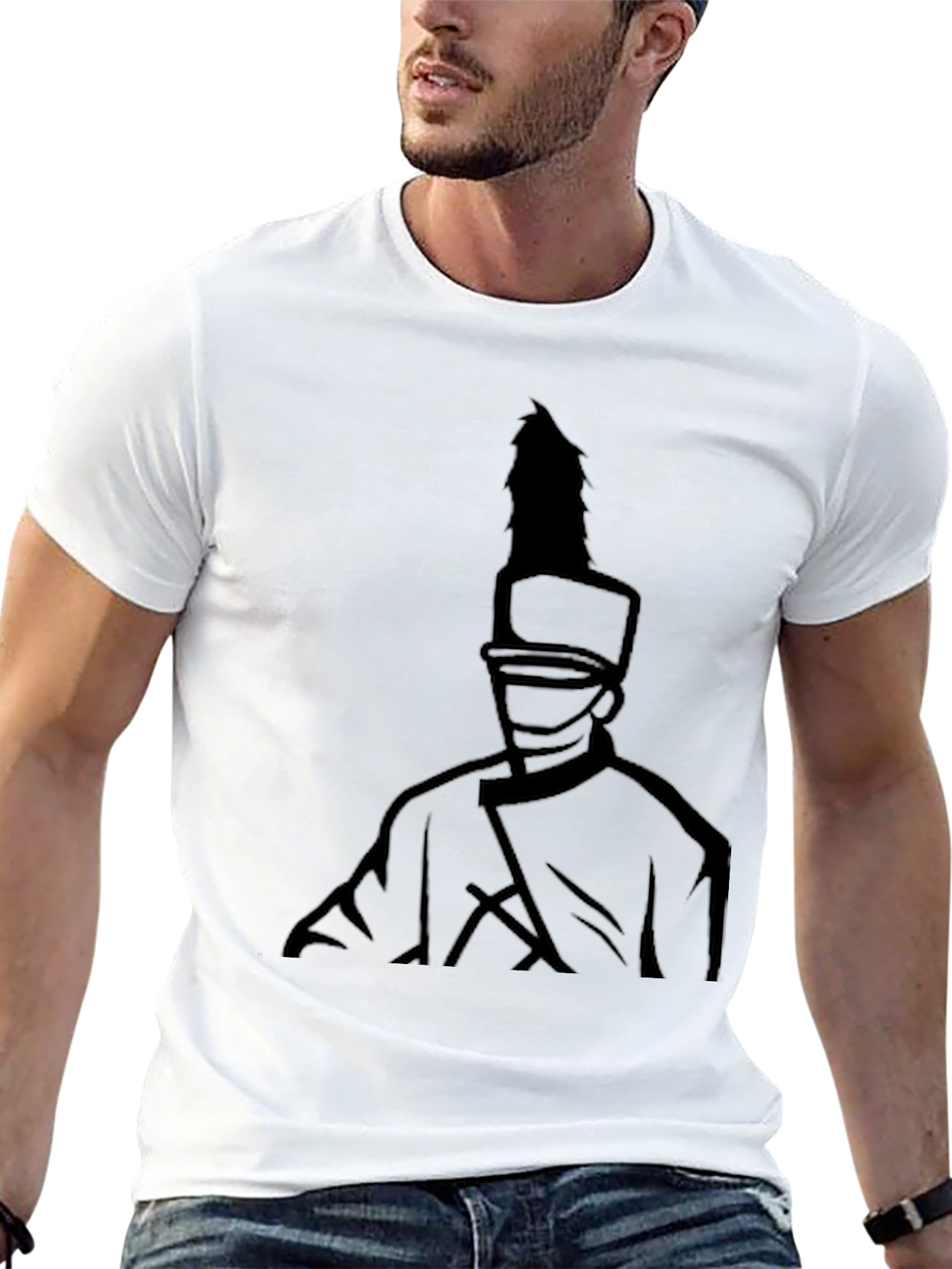 Black Marching Band Graphic Black T-Shirt view 13