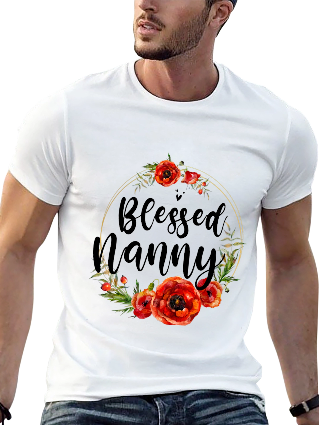 Blessed Nanny Floral T-Shirt - Stylish Comfort - 13