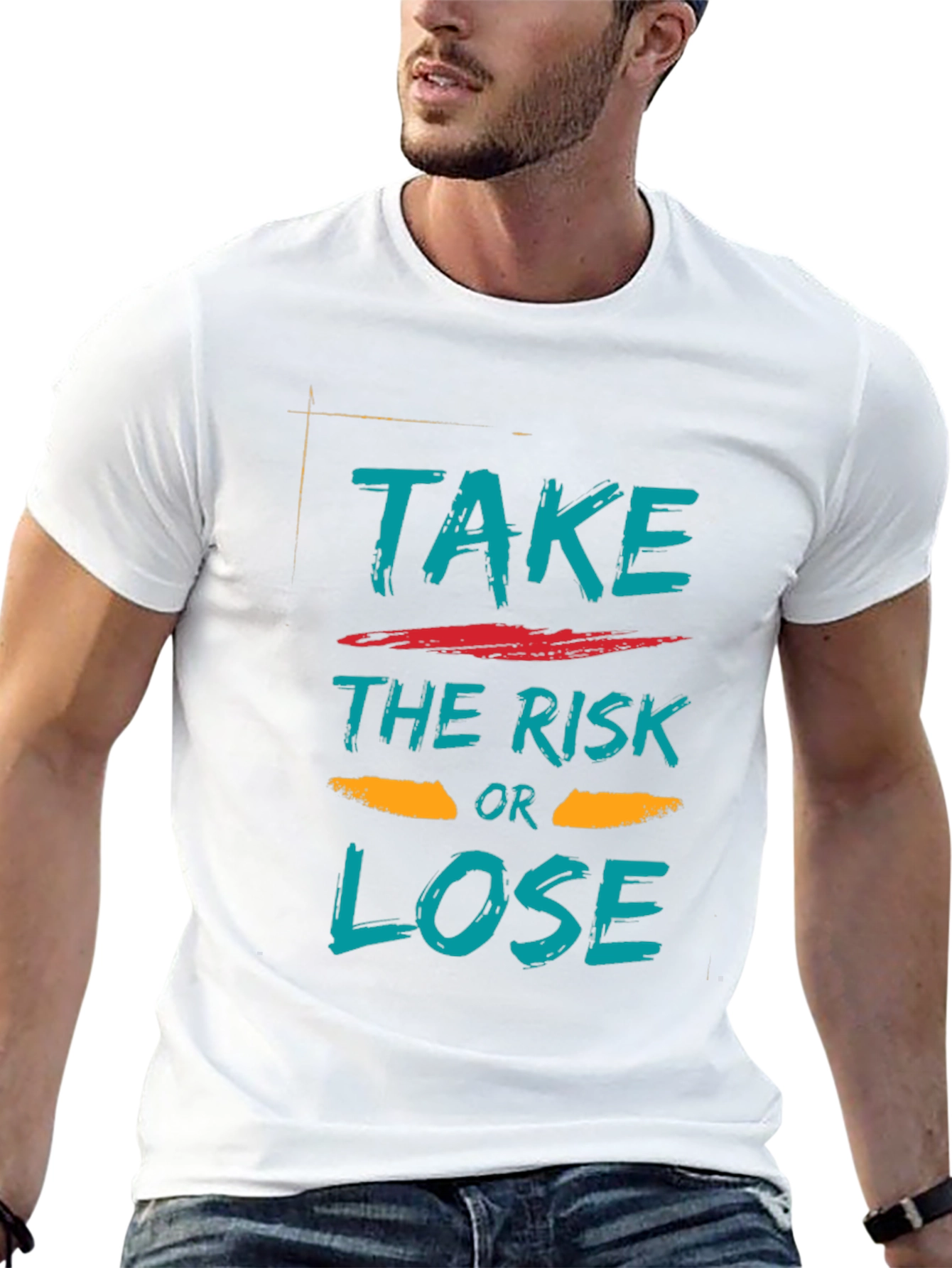 Black Take the Risk Graphic Tee view 13