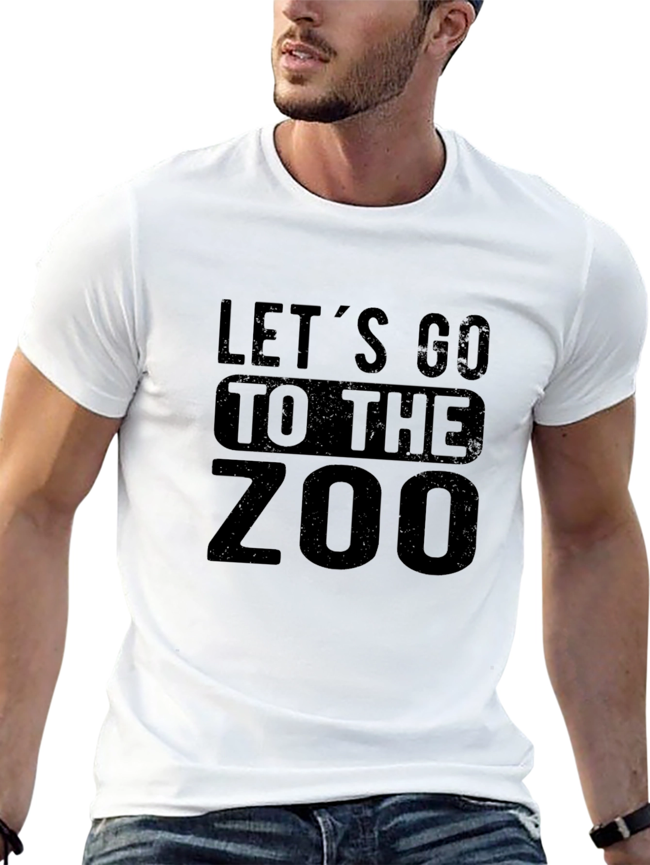 Black Let's Go to the Zoo Graphic Tee view 13