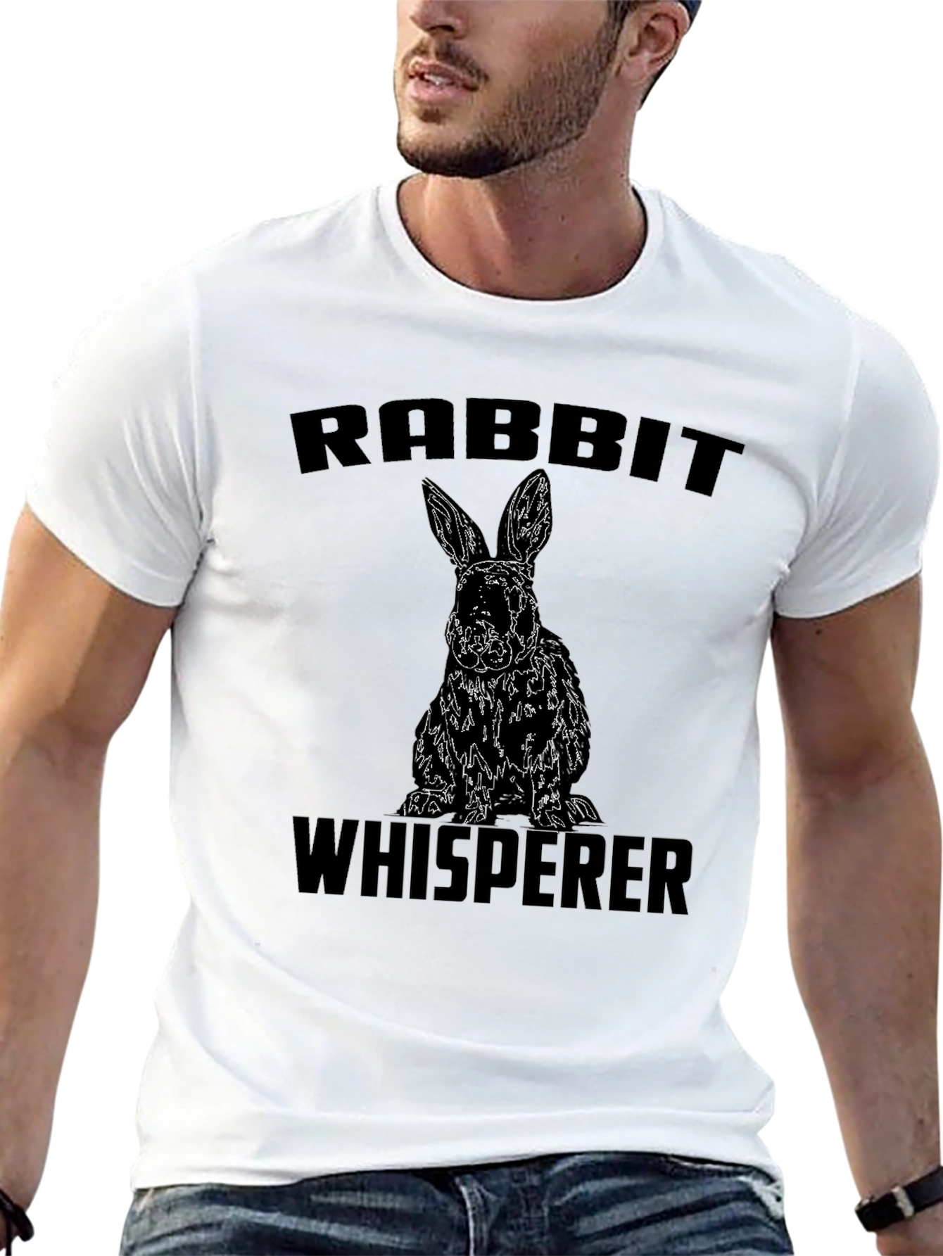 Black Rabbit Whisperer Graphic T-Shirt view 13