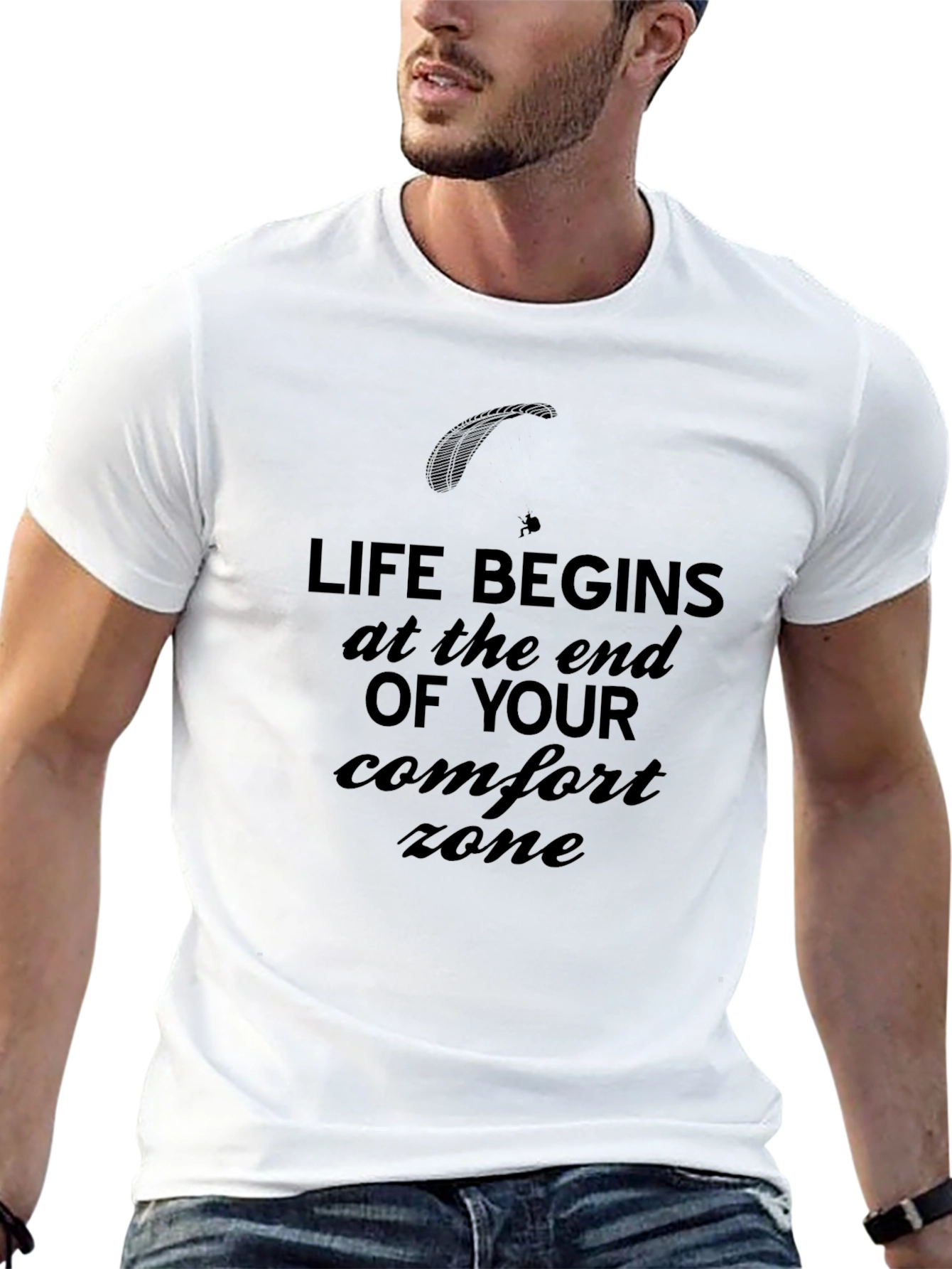 Black Life Begins at the End of Your Comfort Zone T-Shirt view 13