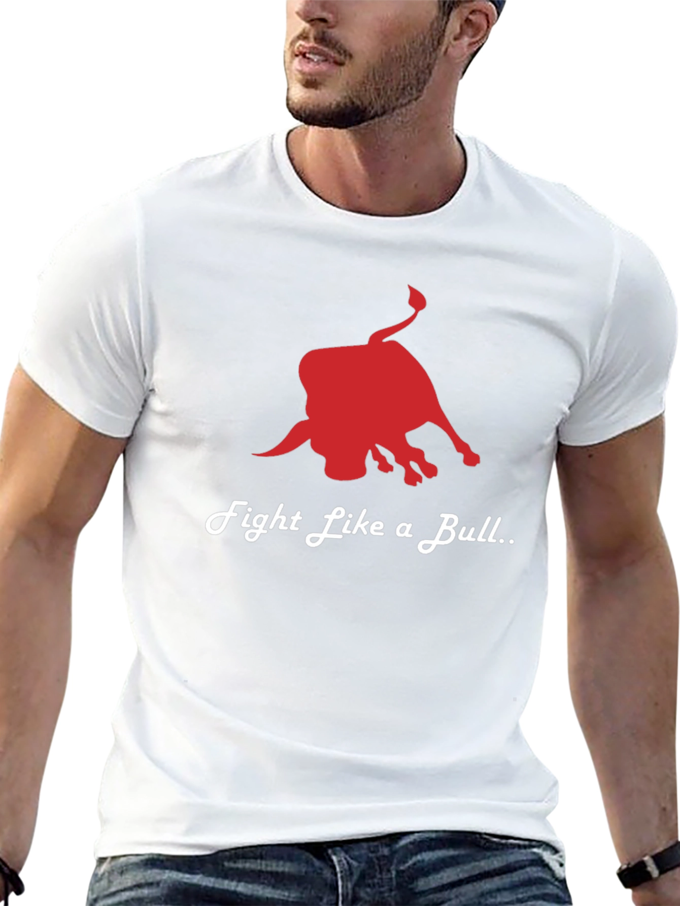 Fight Like a Bull T-Shirt - Red Bull Graphic Tee - 13