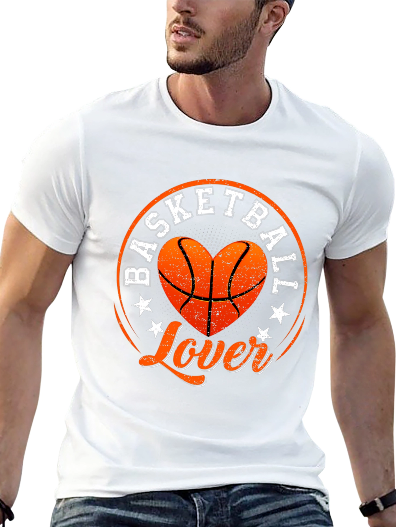 Black Basketball Lover Graphic T-Shirt view 13