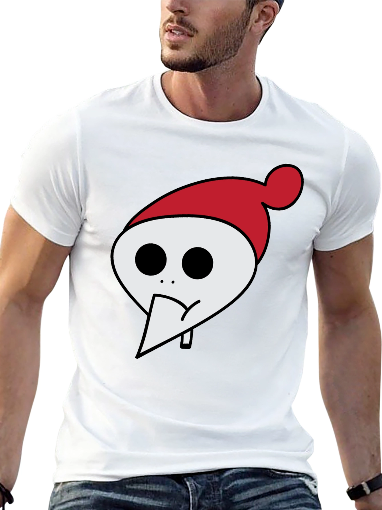 Black Whimsical Holiday Character Tee - Black view 13