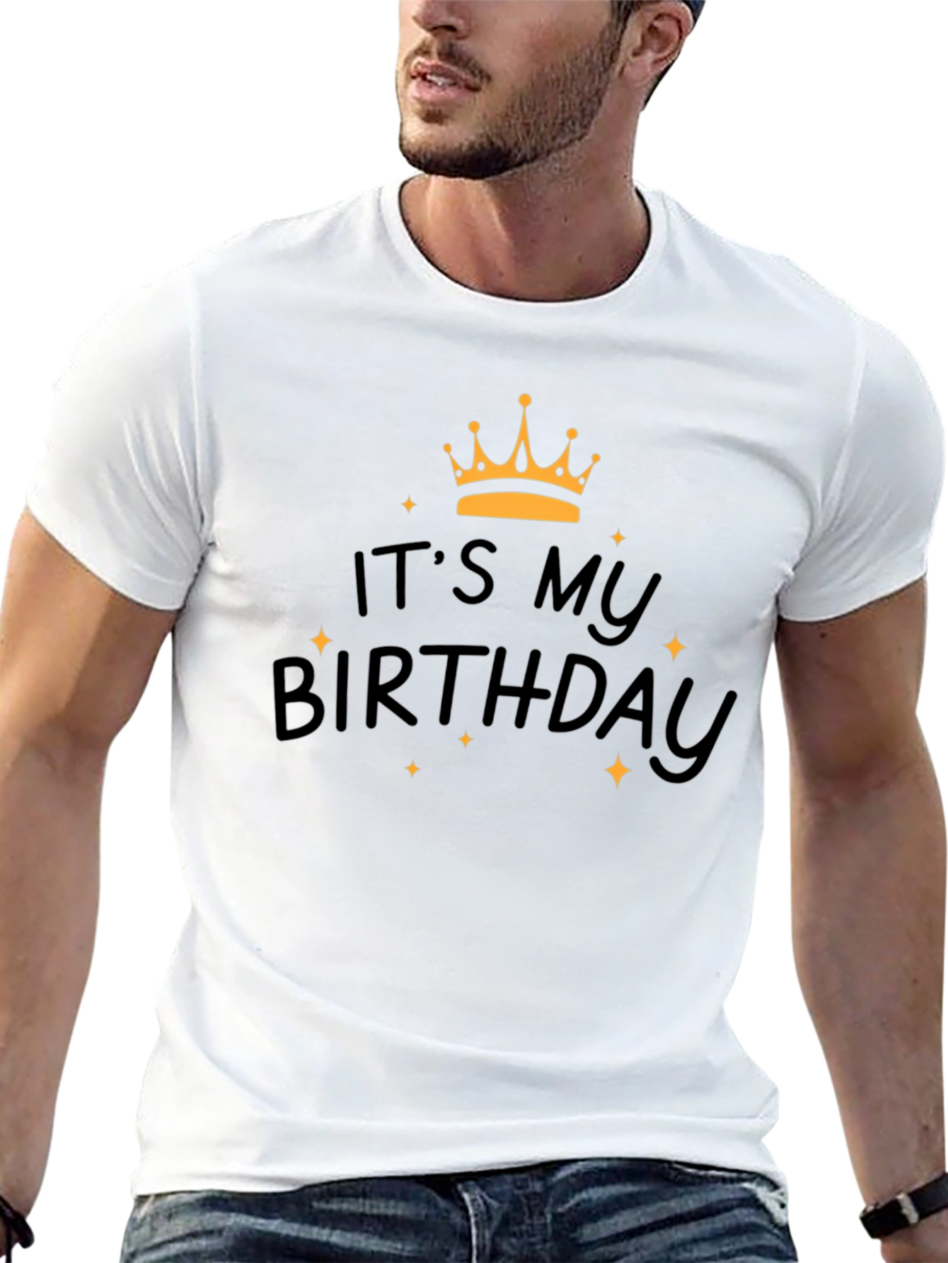 Black It's My Birthday T-Shirt - Black view 13