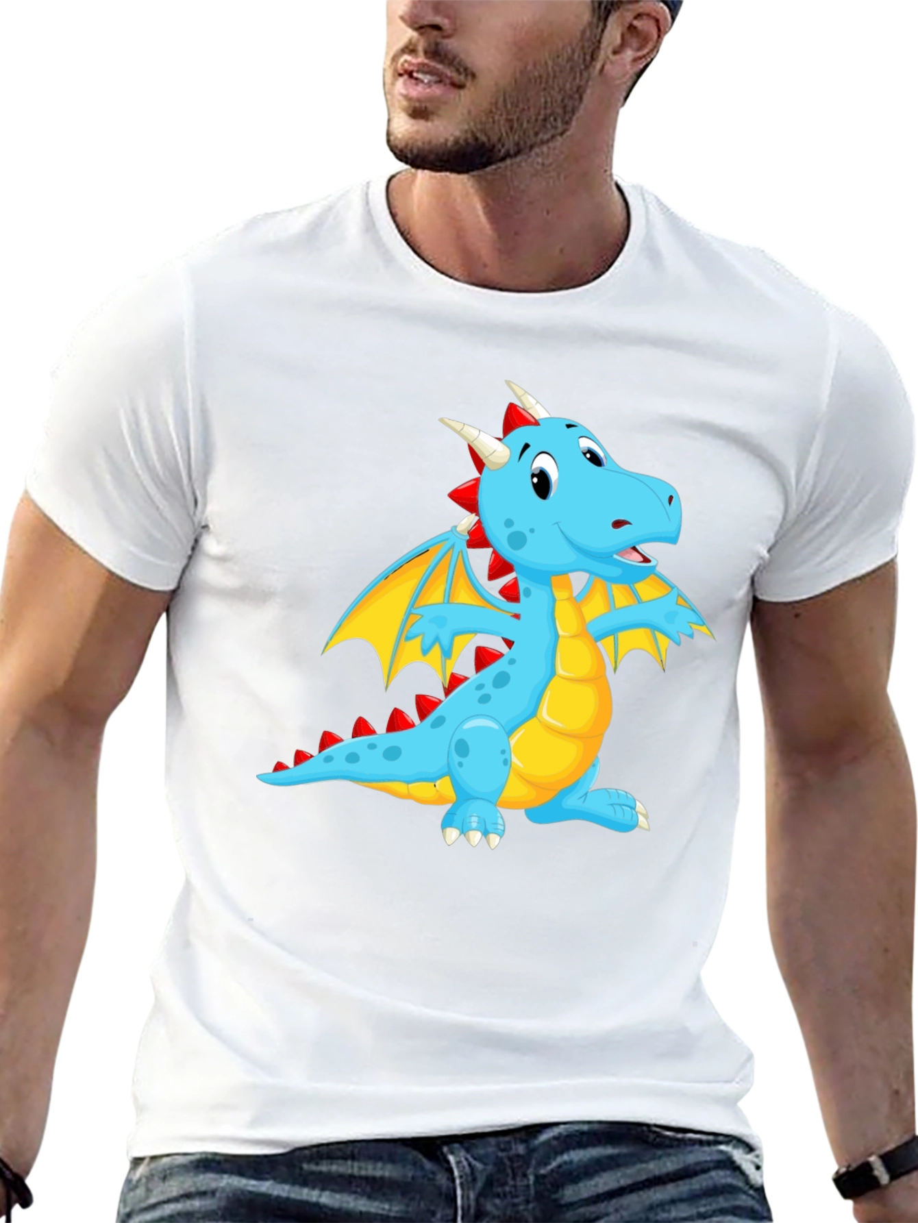 Blue Dragon Graphic Tee - Fun & Unique Design - 13