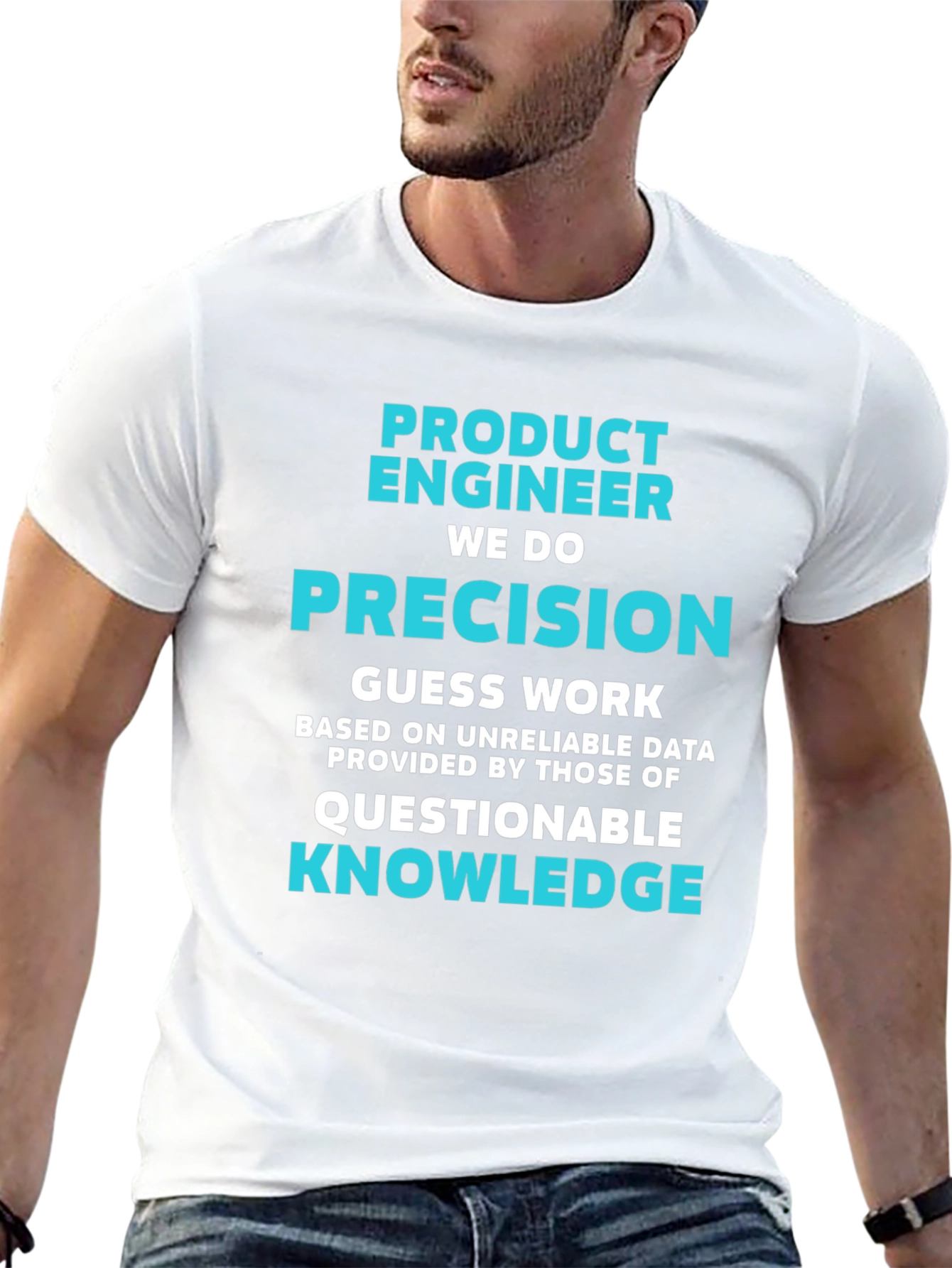 Black Product Engineer Precision T-Shirt - Funny Job Tee view 13