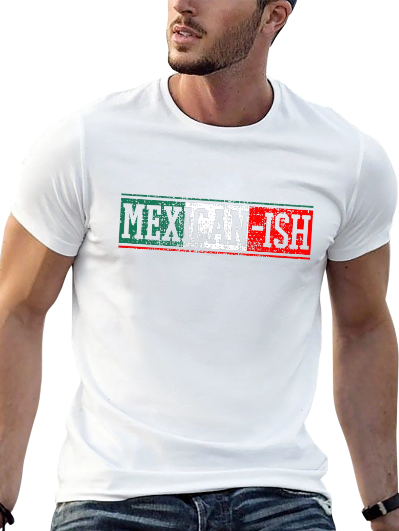 Black Mexican-ish Novelty Graphic T-Shirt view 13
