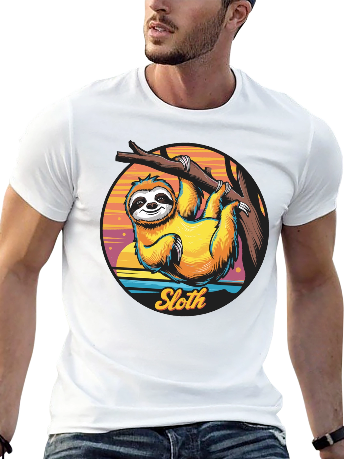 Black Sloth Graphic T-Shirt - Hang Loose Style view 13