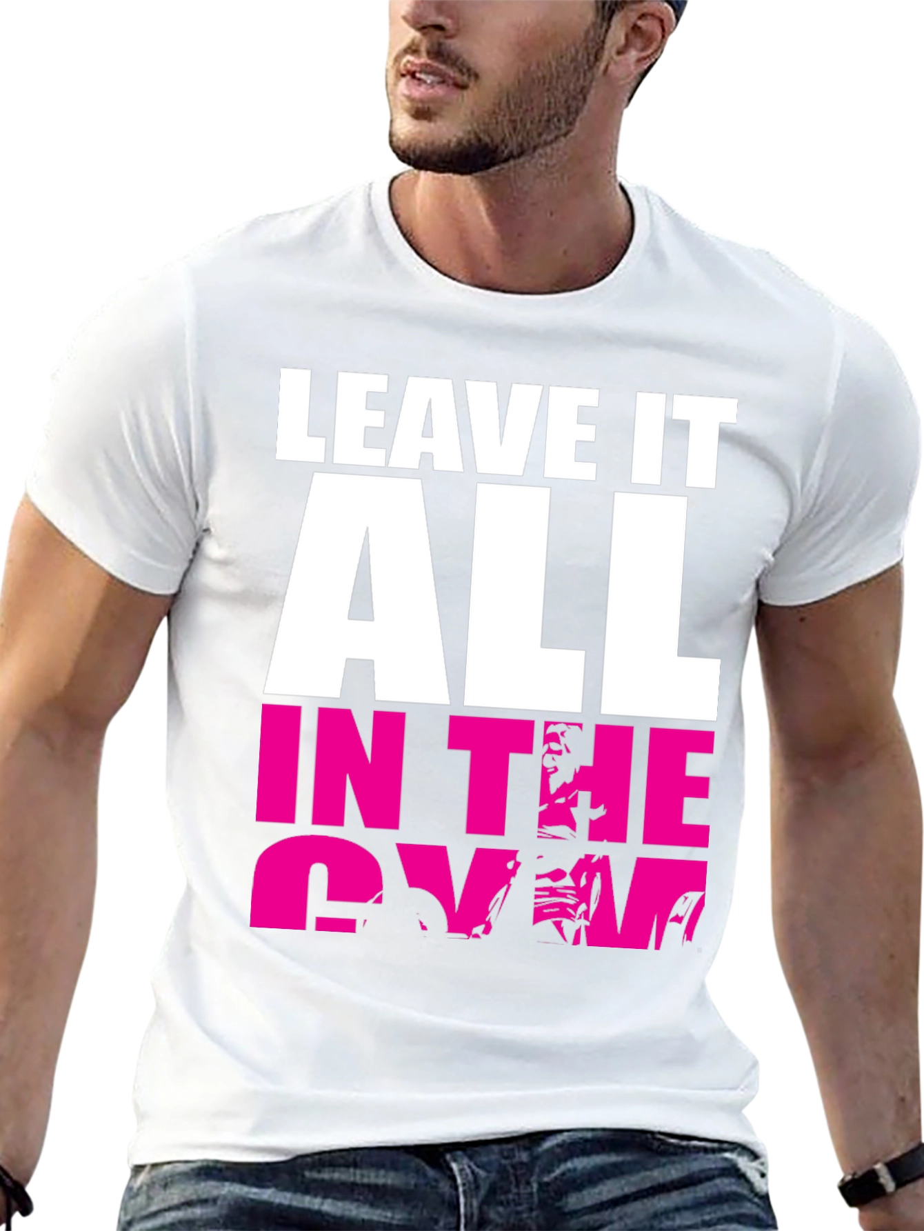 Black Leave It All In The Gym Graphic T-Shirt view 13