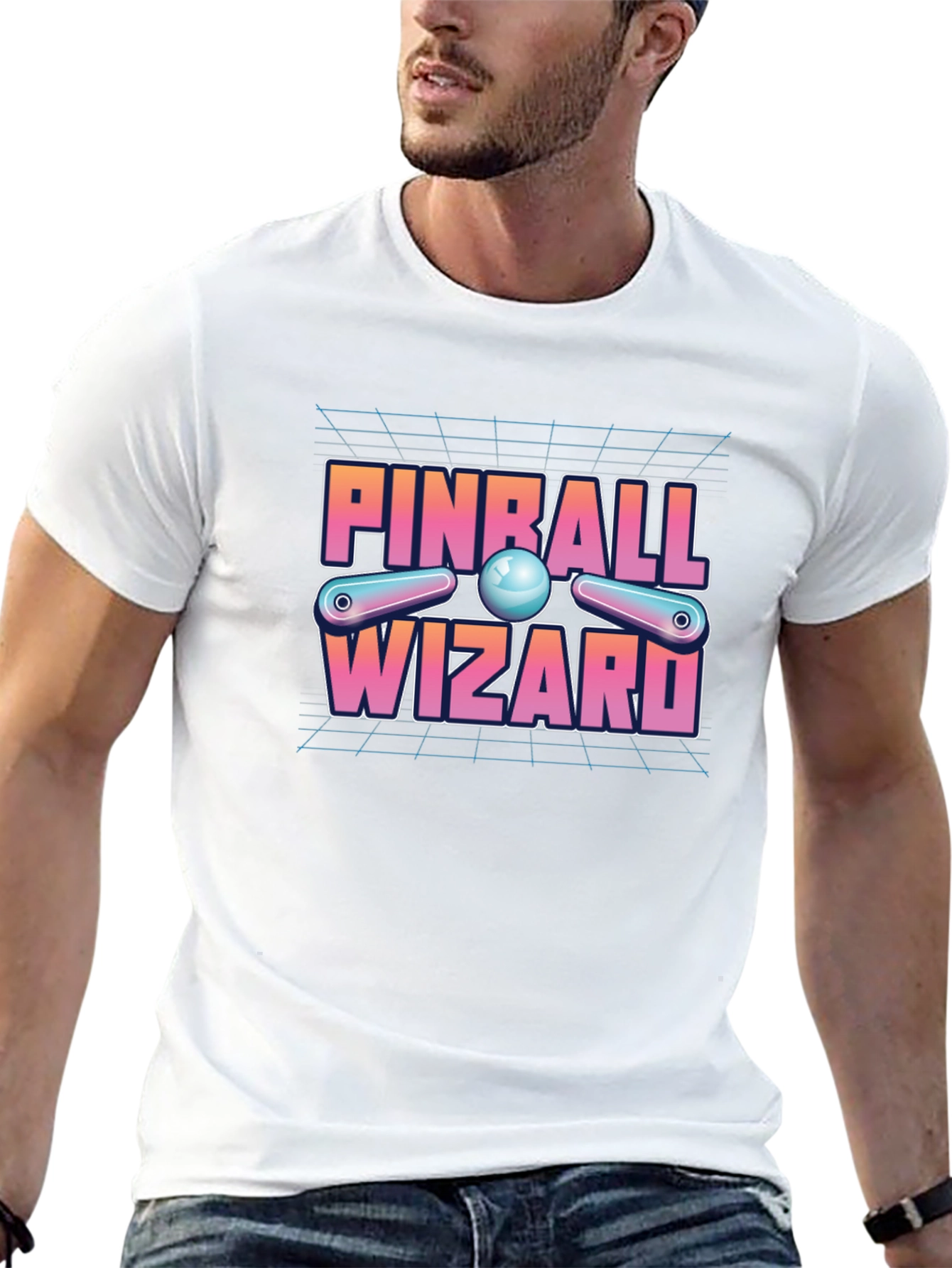 Black Pinball Wizard Black Graphic Tee view 13