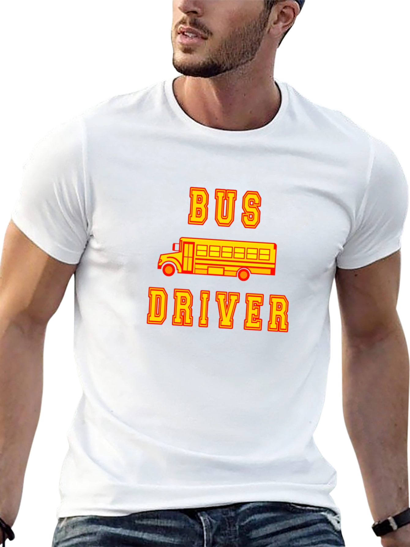 Black Bus Driver Graphic T-Shirt - Black view 13