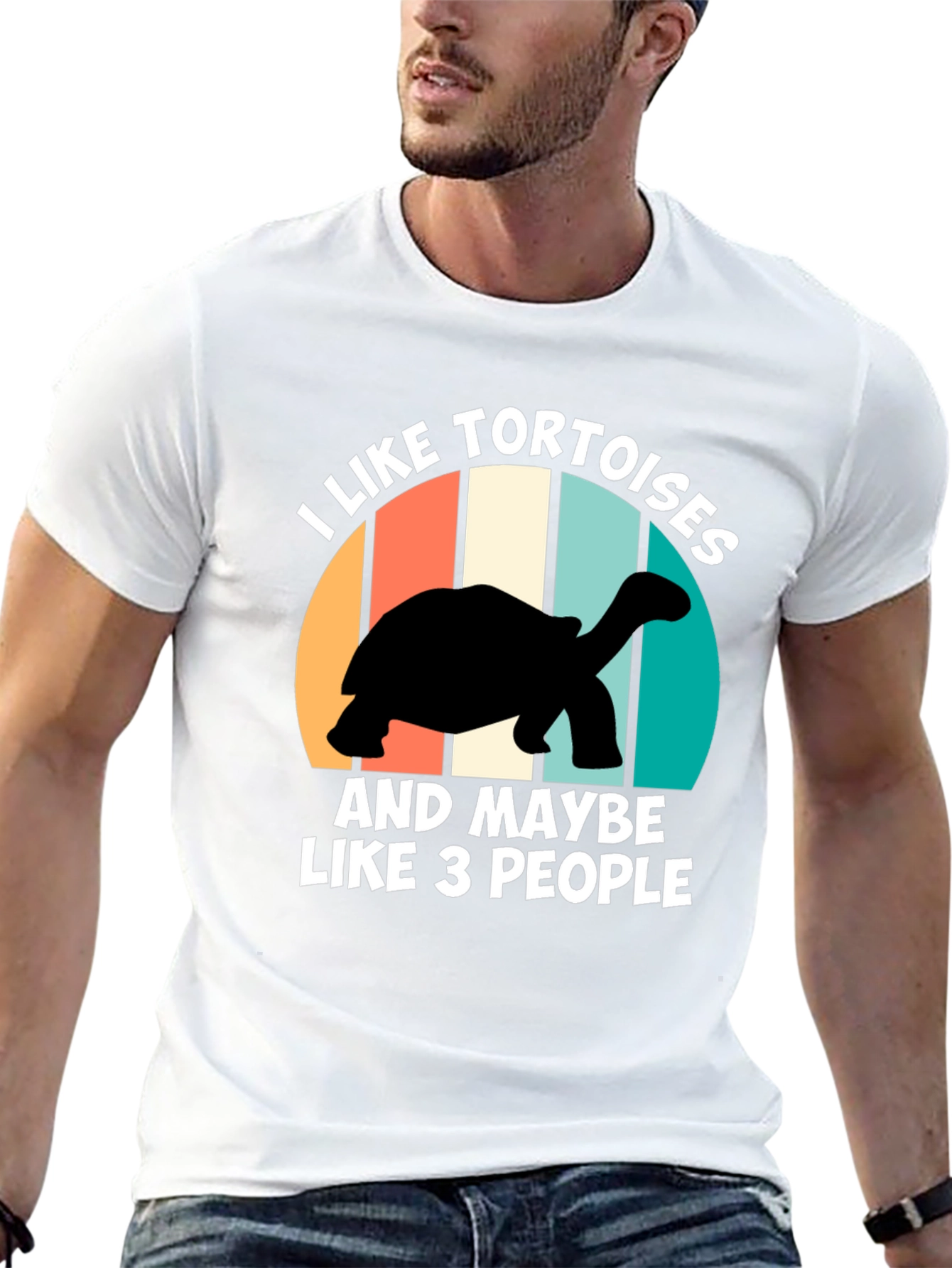 Black I Like Tortoises T-Shirt Black view 13