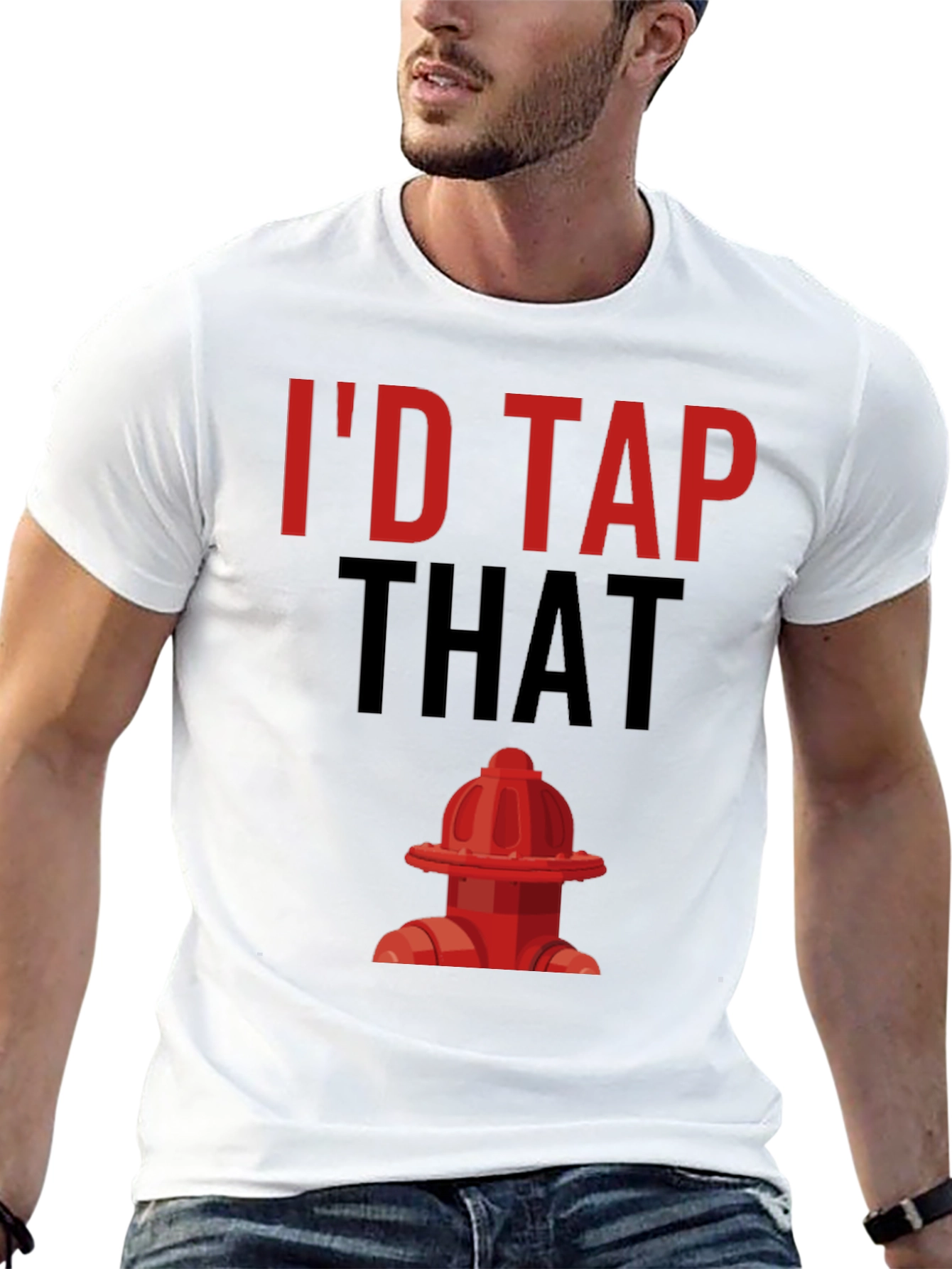 Black I'd Tap That Graphic T-Shirt view 13