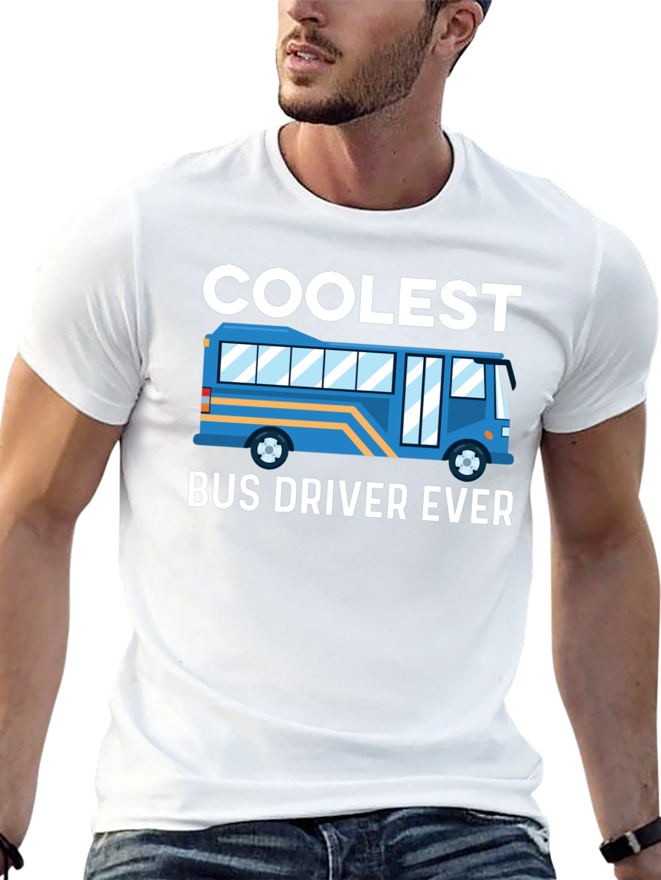 Black Coolest Bus Driver Ever T-Shirt view 13