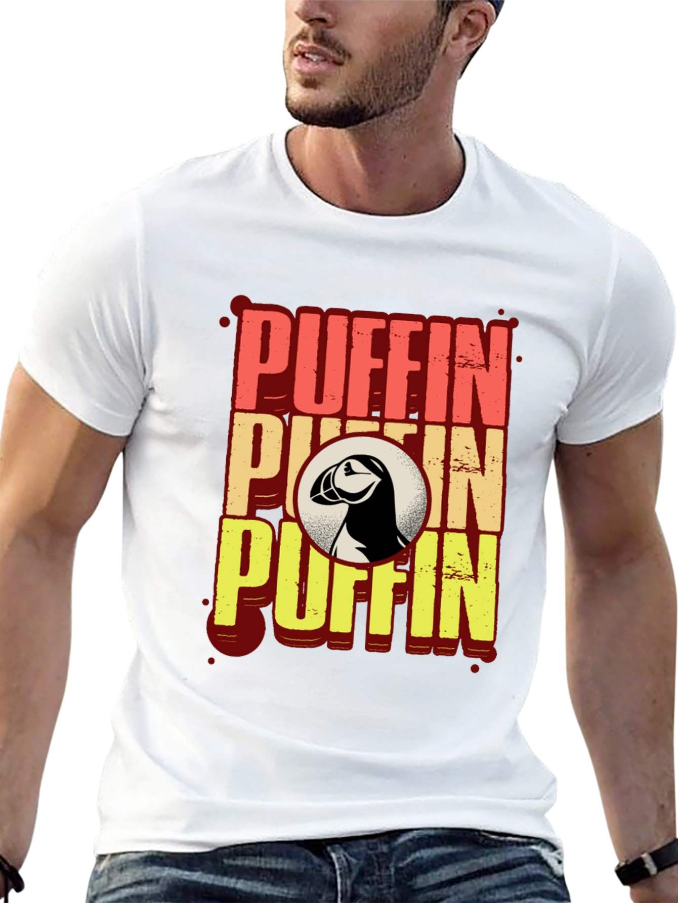 Puffin Graphic T-Shirt - Animal Lover's Tee - 13