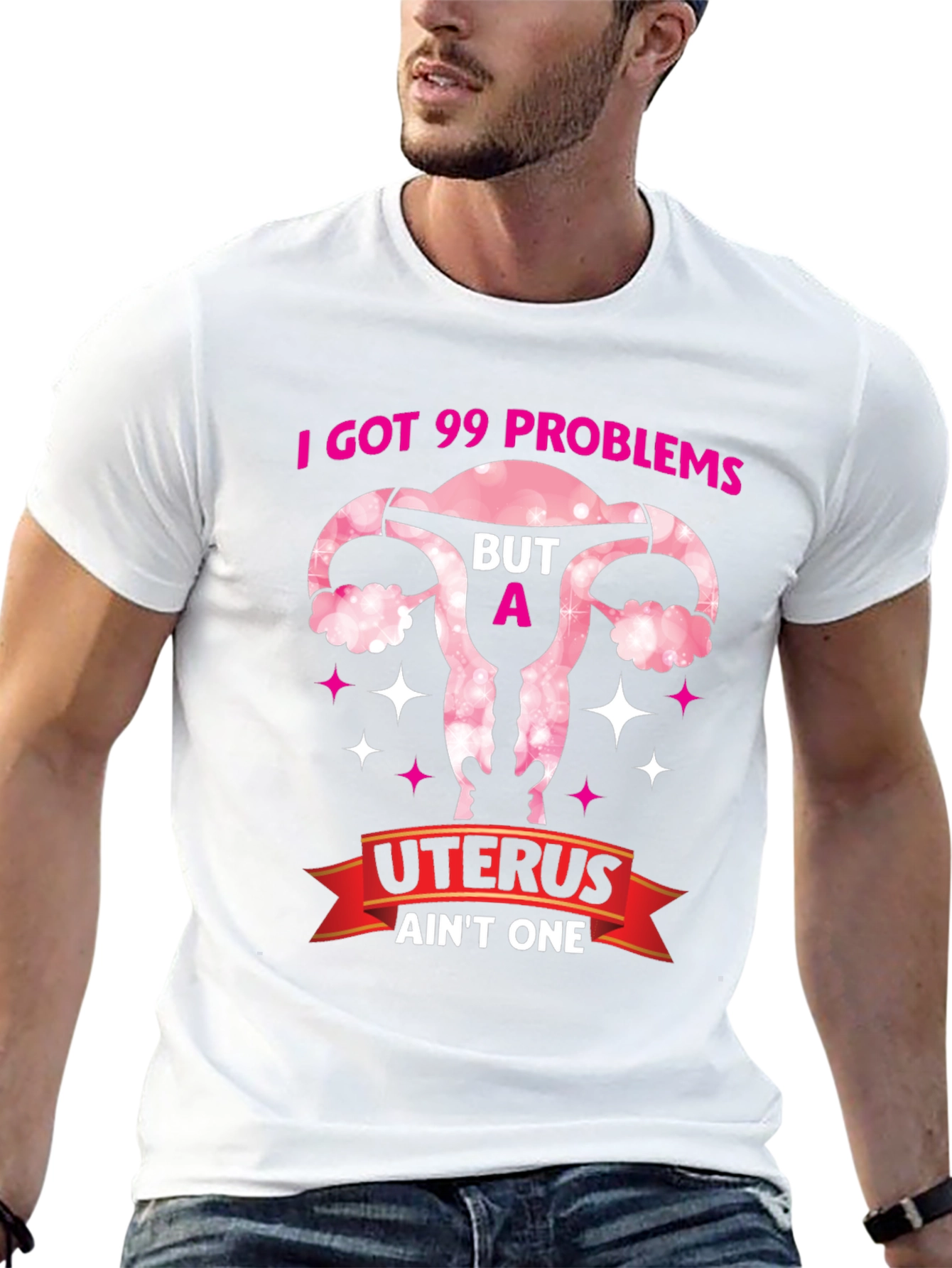I Got 99 Problems Uterus T-Shirt - Pro Choice Tee - 13
