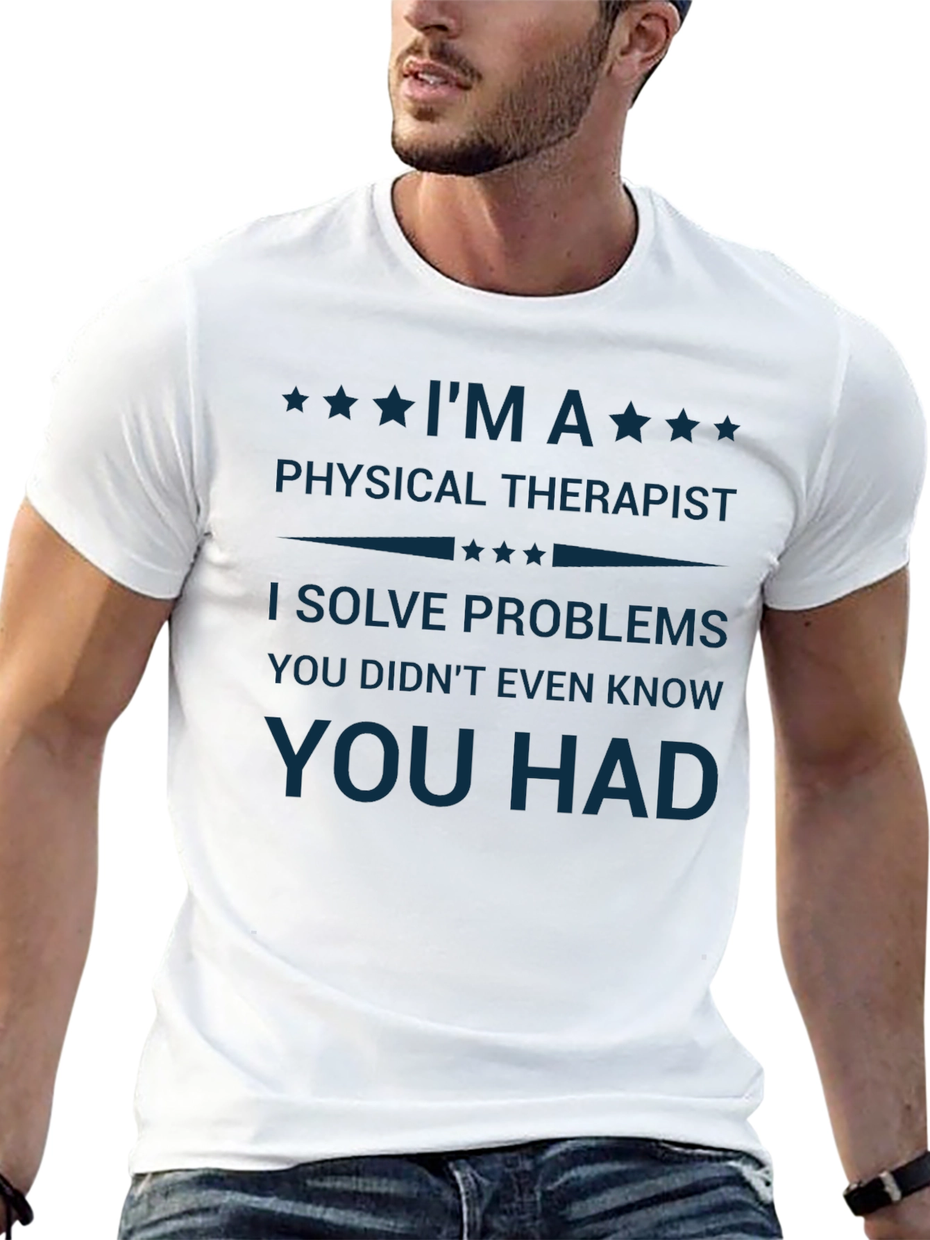 Black Physical Therapist T-Shirt - Problem Solver view 13