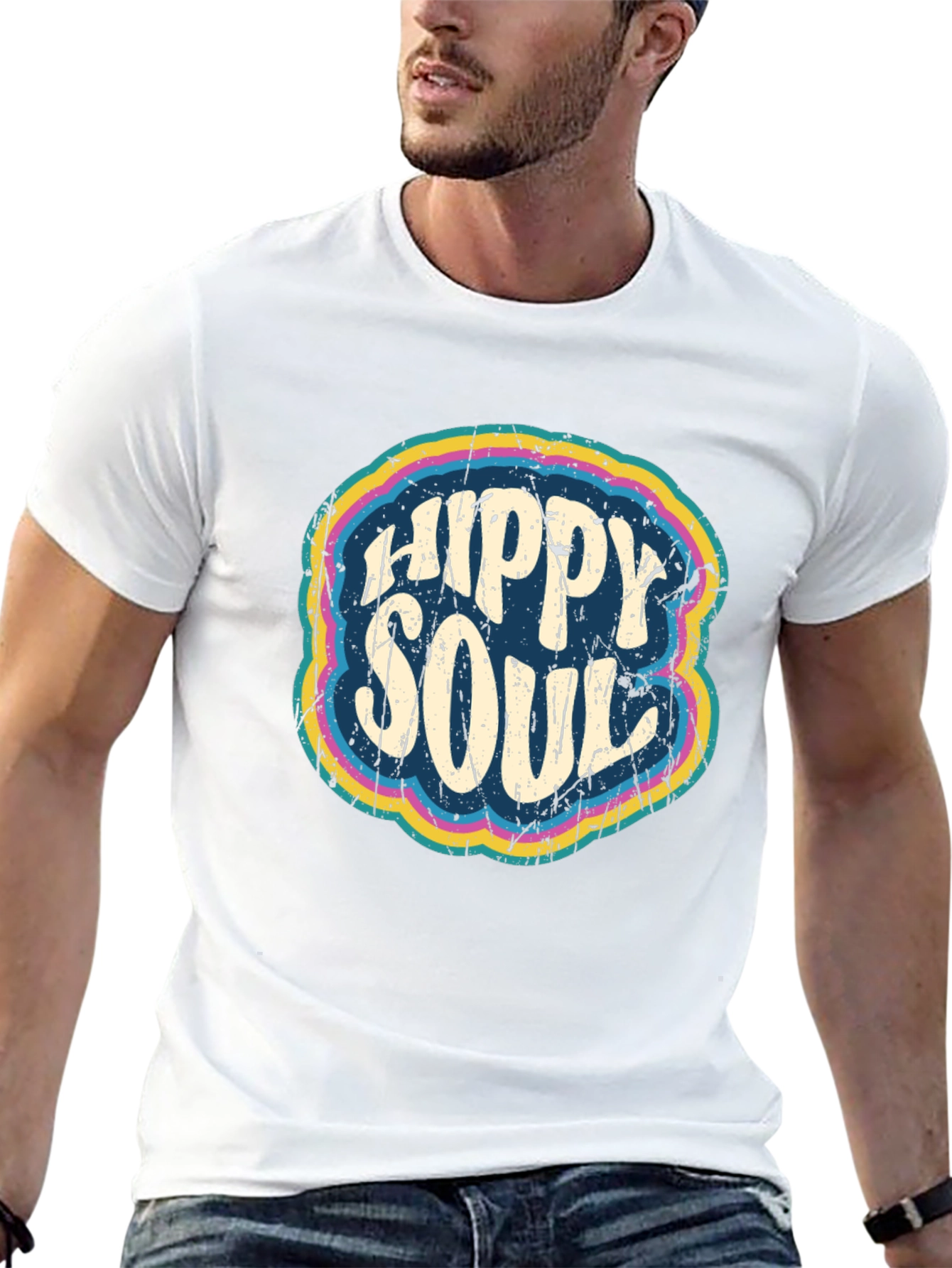 Black Hippy Soul Retro Graphic Tee - Soft Cotton Blend view 13