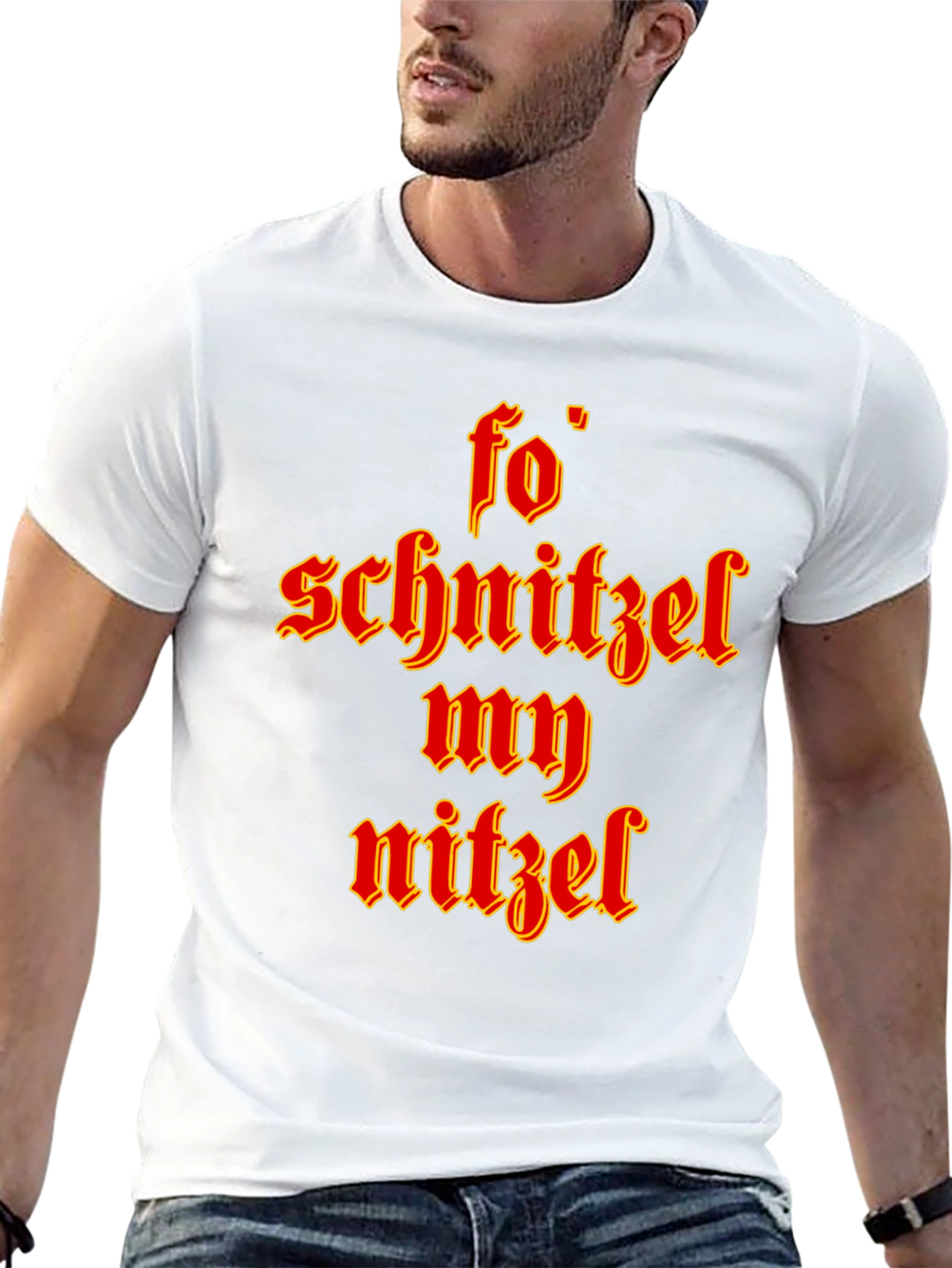 Black Funny Fo' Schnitzel My Nitzel Graphic Tee view 13