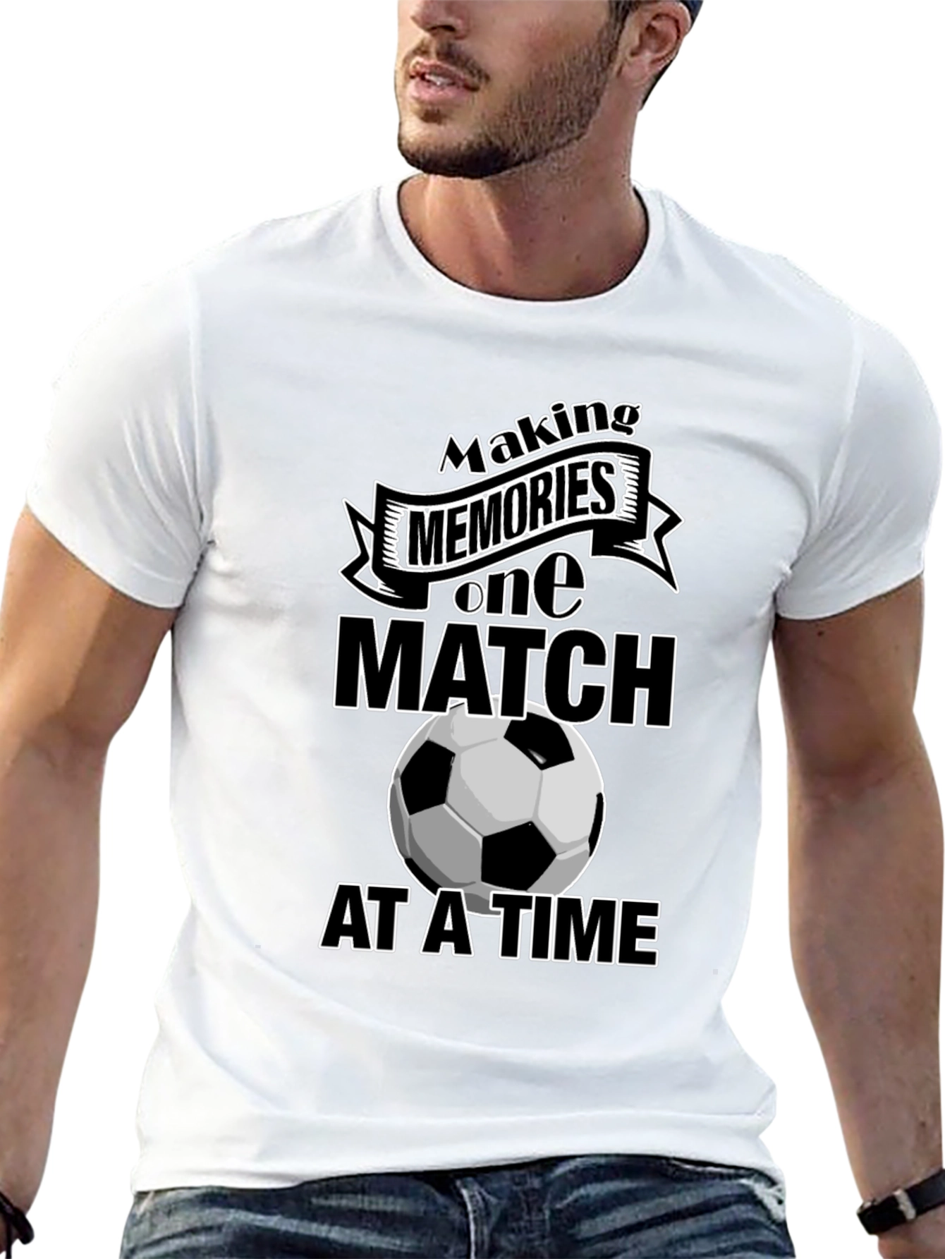 Black Making Memories Soccer Graphic Tee view 13