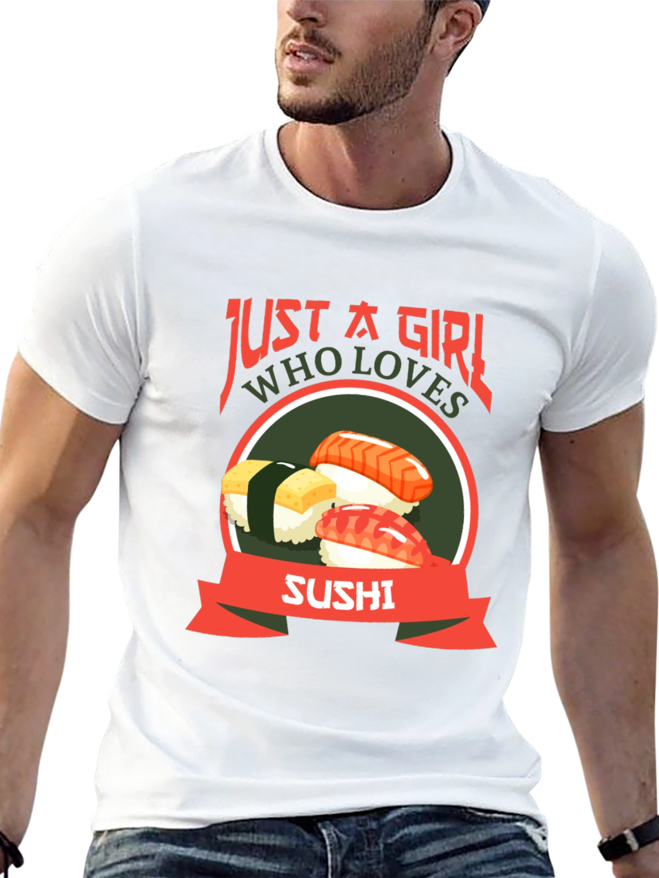 Black Sushi Lover Graphic T-Shirt view 13