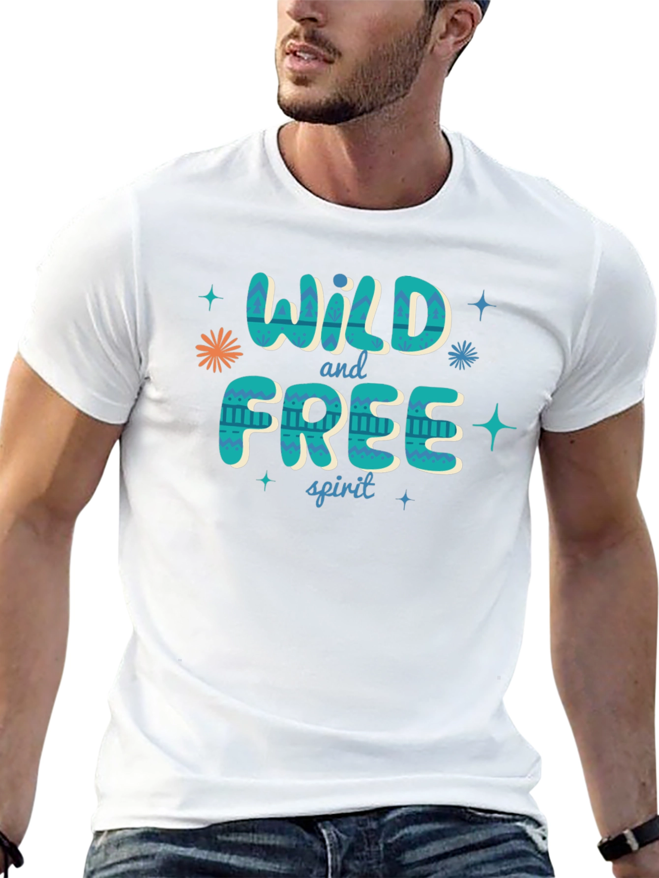 Black Wild and Free Spirit Graphic Tee view 13