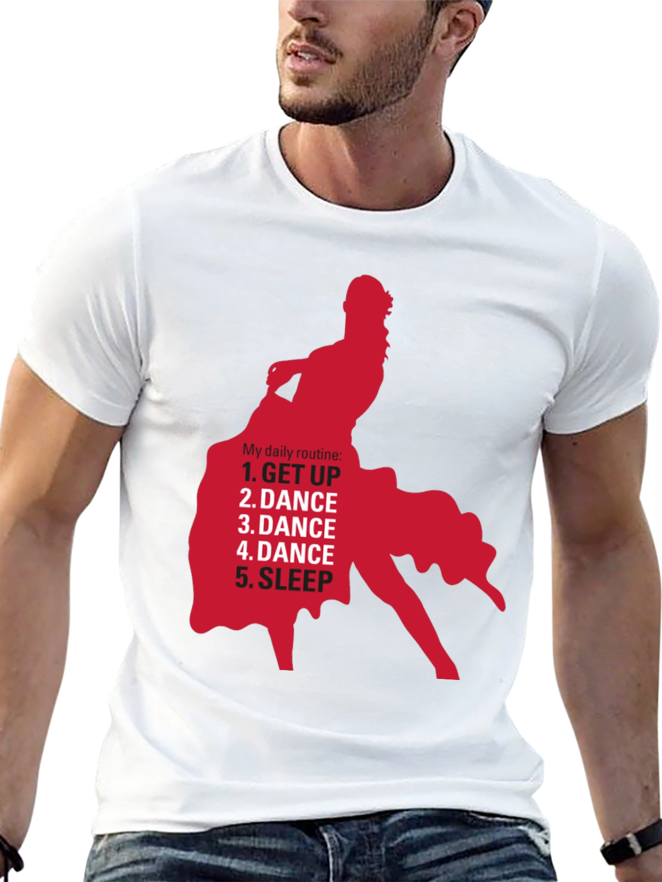 Black Dance Routine T-Shirt - Black Graphic Tee for Dancers view 13