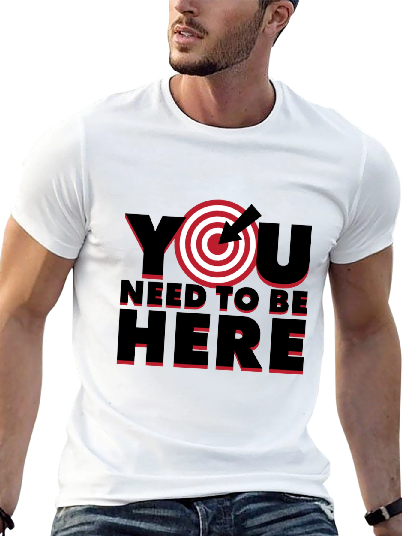 Black Target Practice T-Shirt - You Need To Be Here Tee view 13