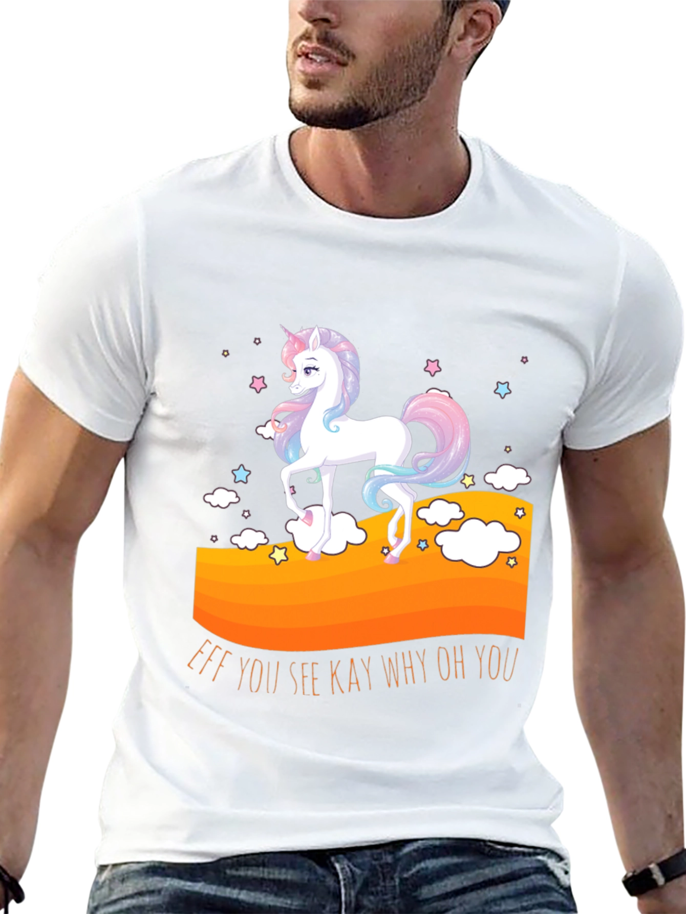 Black Unicorn T-Shirt: "Eff You See Kay Why Oh You" view 13