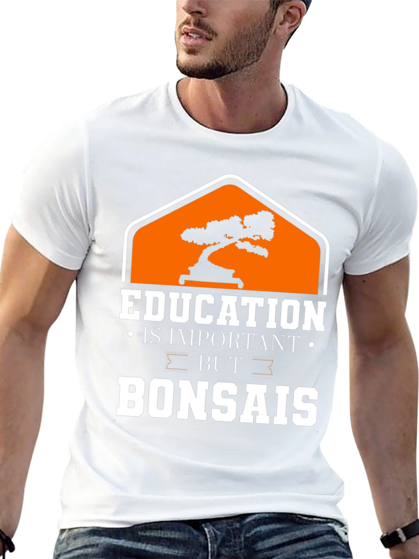Black Education Bonsai Graphic T-Shirt view 13