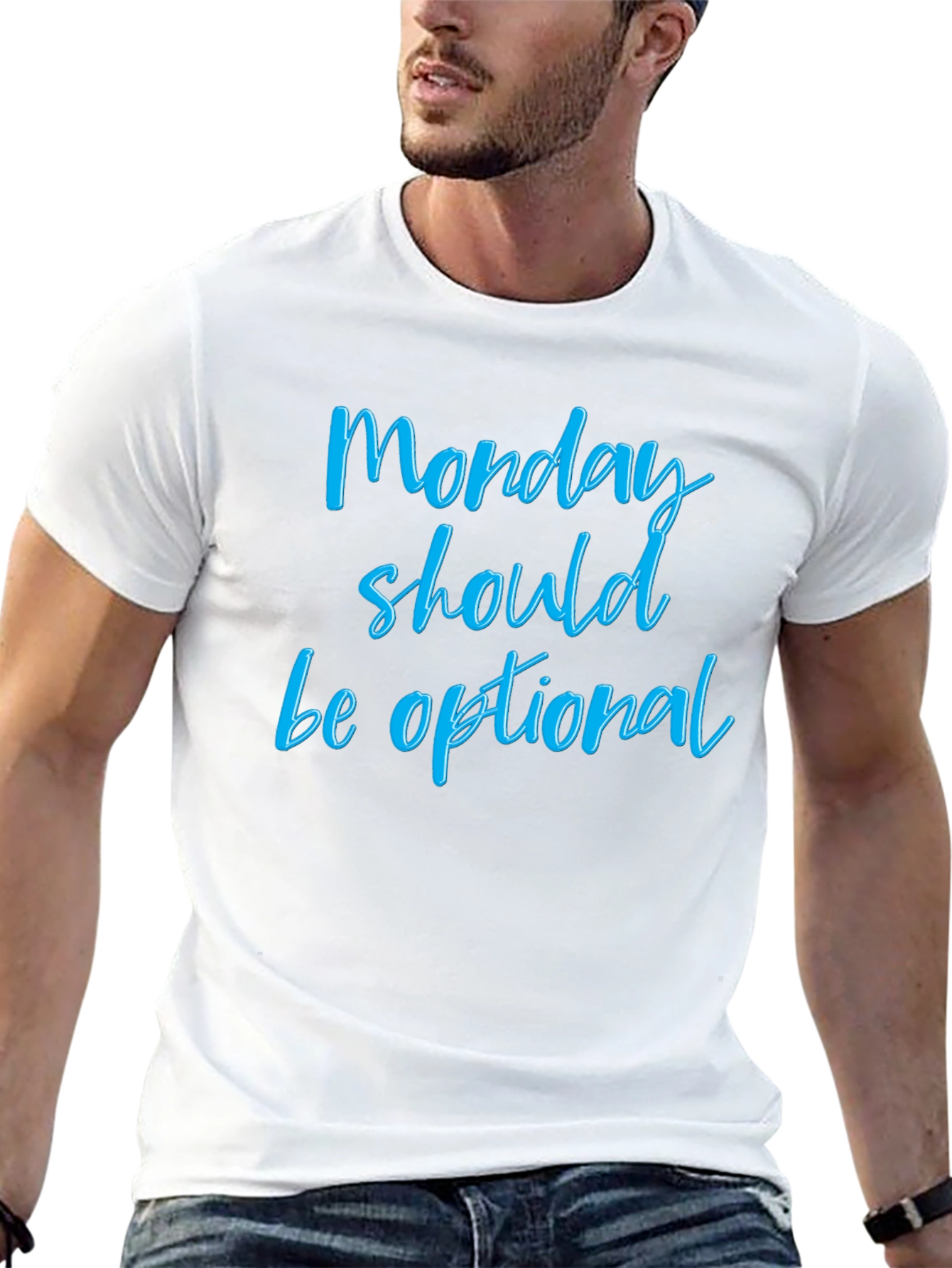 Black Monday Should Be Optional T-Shirt view 13