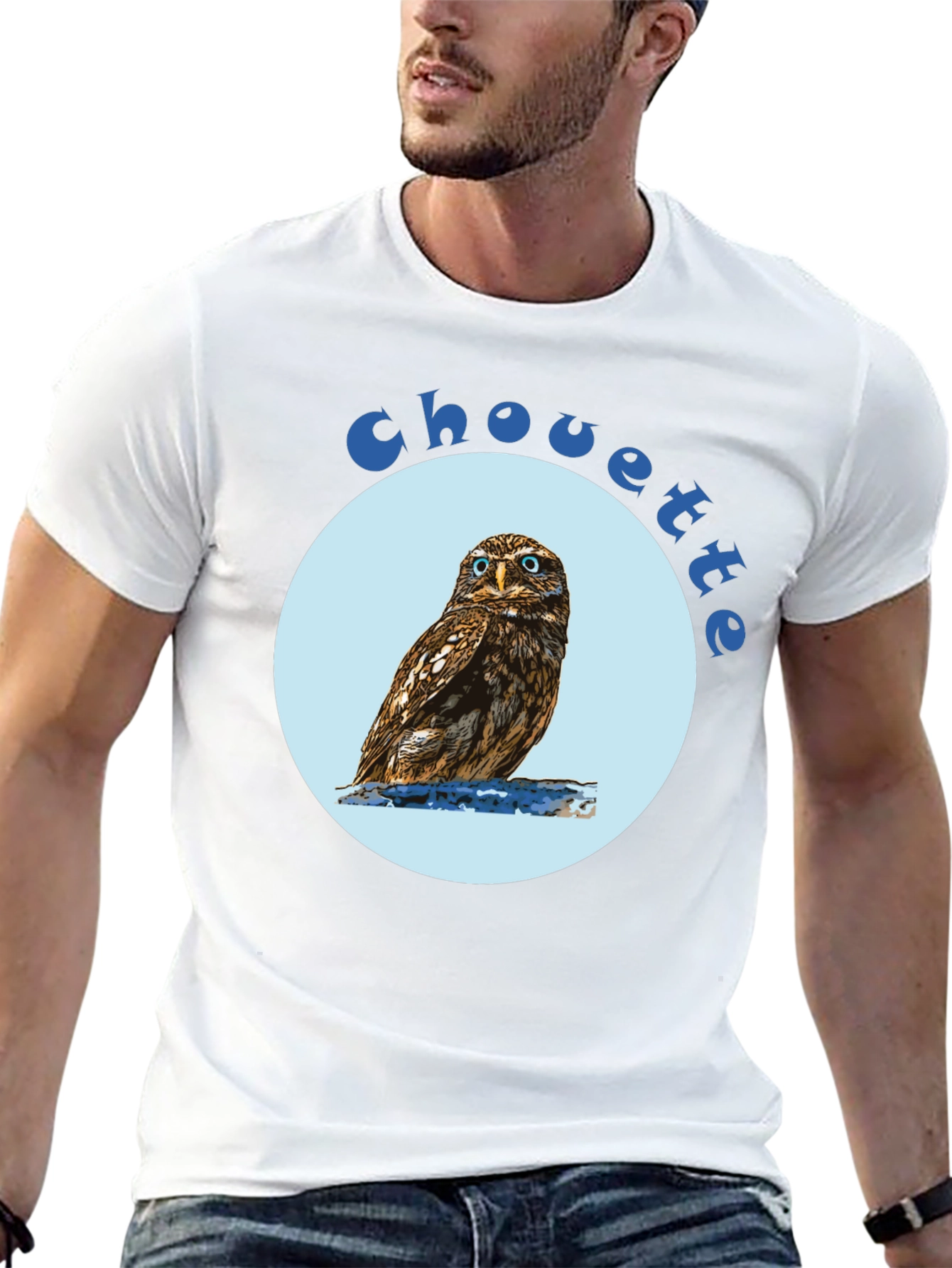 Black Chouette Owl Graphic Tee view 13