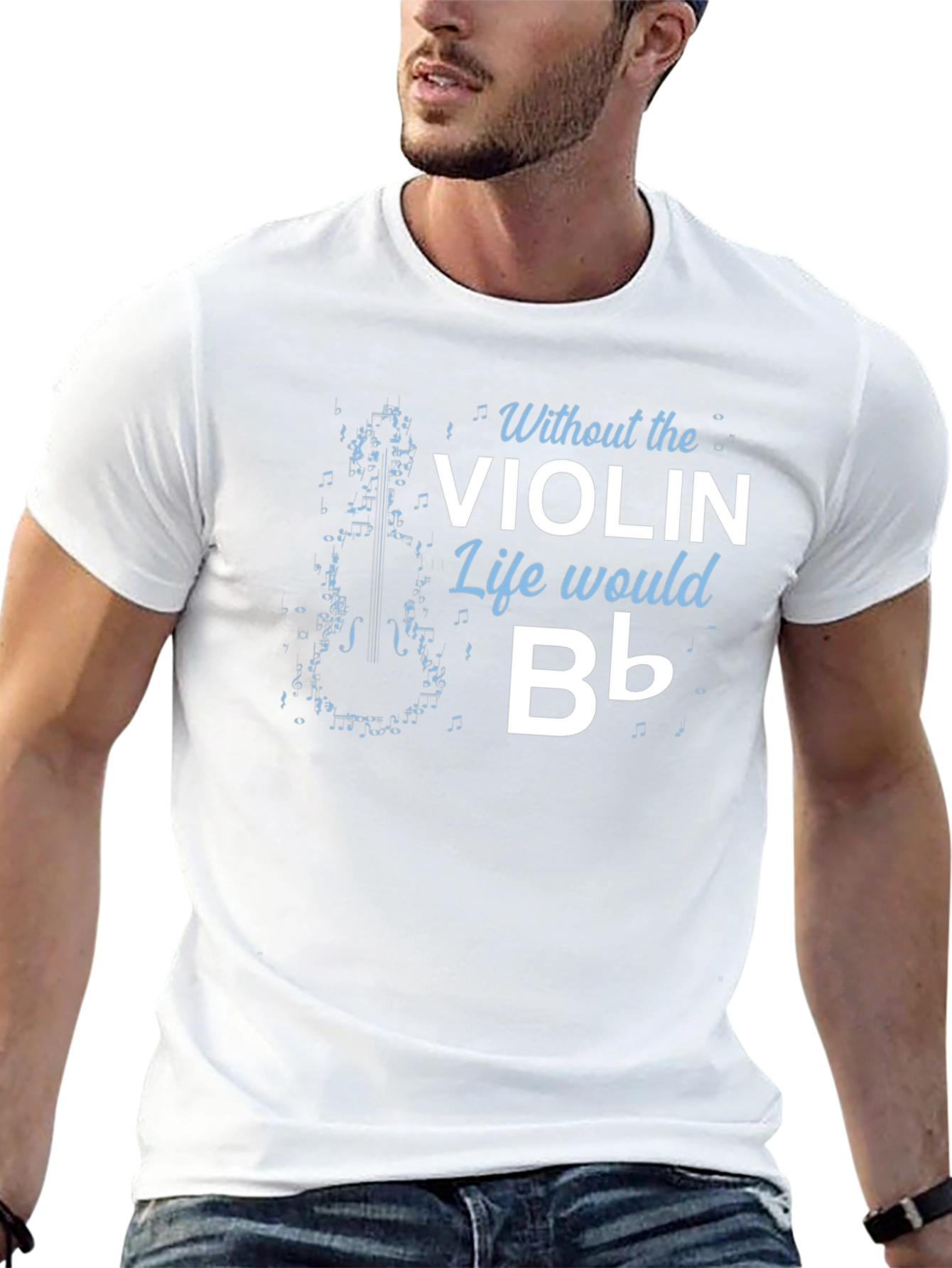 Black Violin Life Funny Music T-Shirt view 13