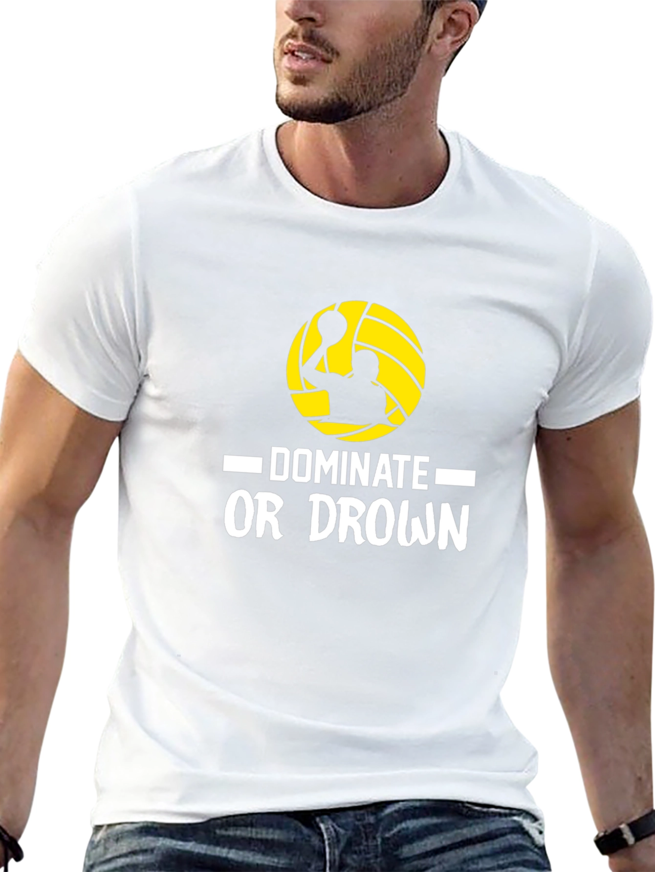 Black Dominate or Drown Black T-Shirt view 13