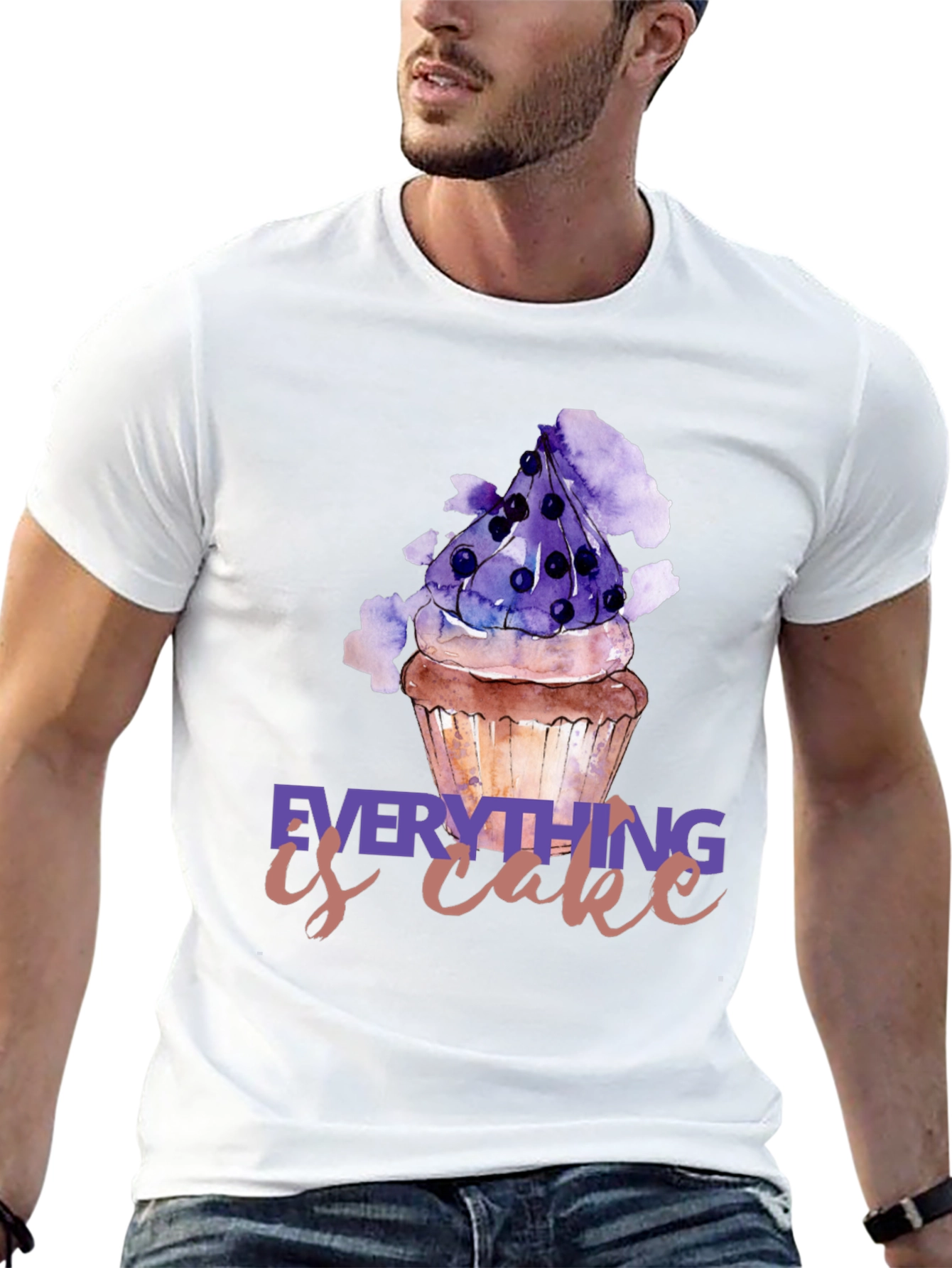 Black Everything is Cake T-Shirt view 13