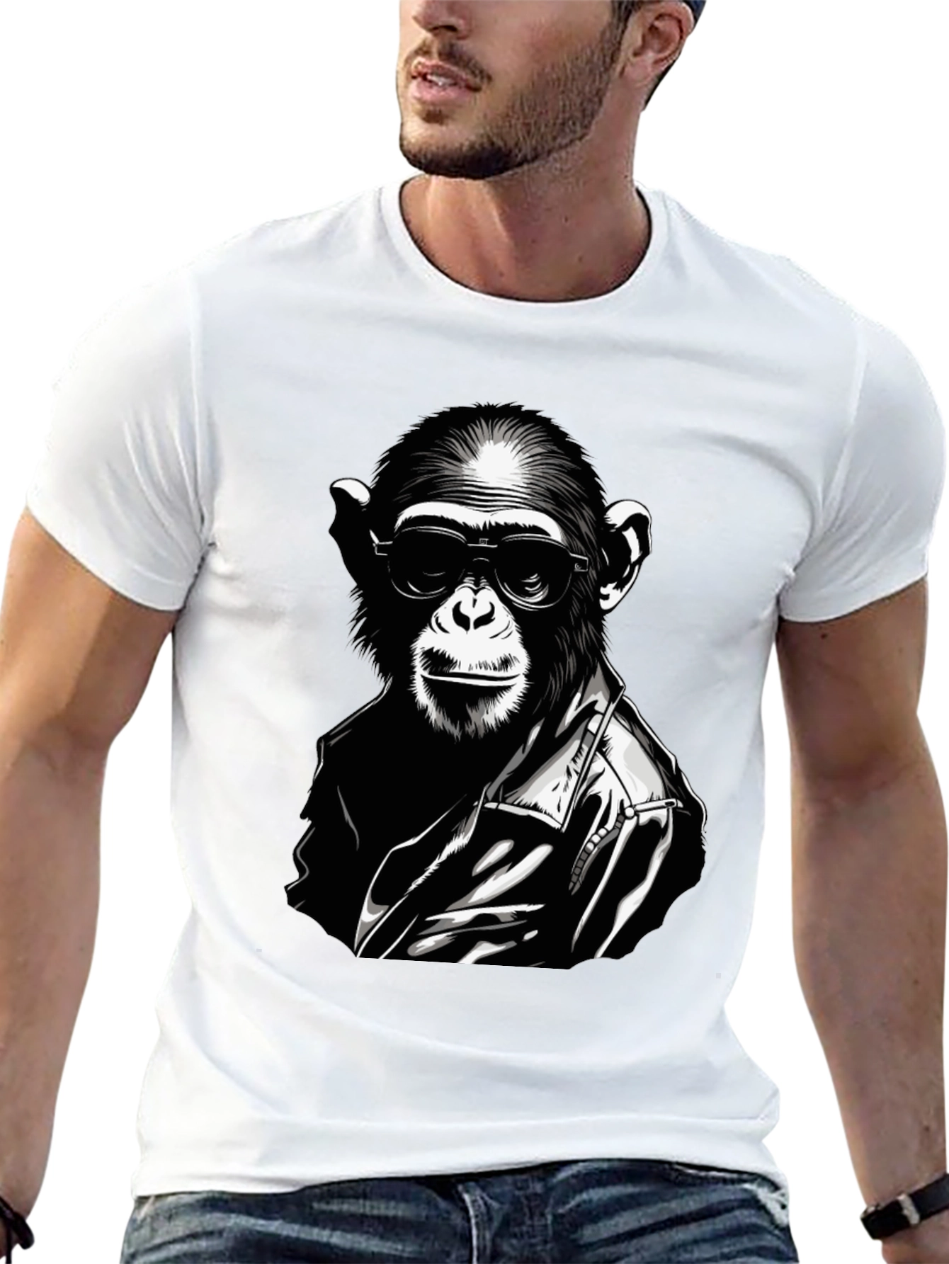 Black Cool Ape T-Shirt view 13