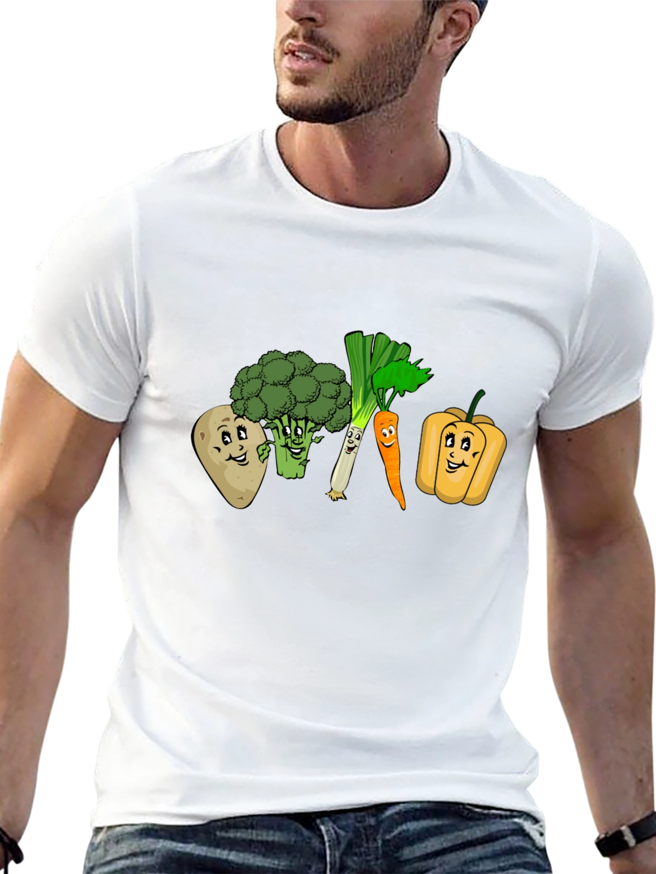 Black Veggie Crew T-Shirt view 13