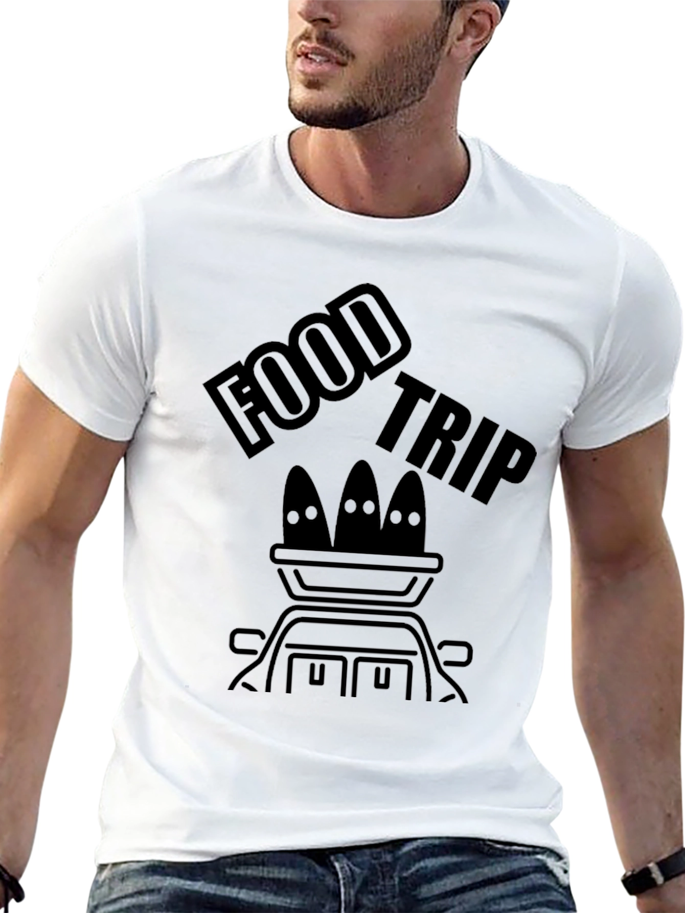 Black Food Trip Graphic T-Shirt view 13