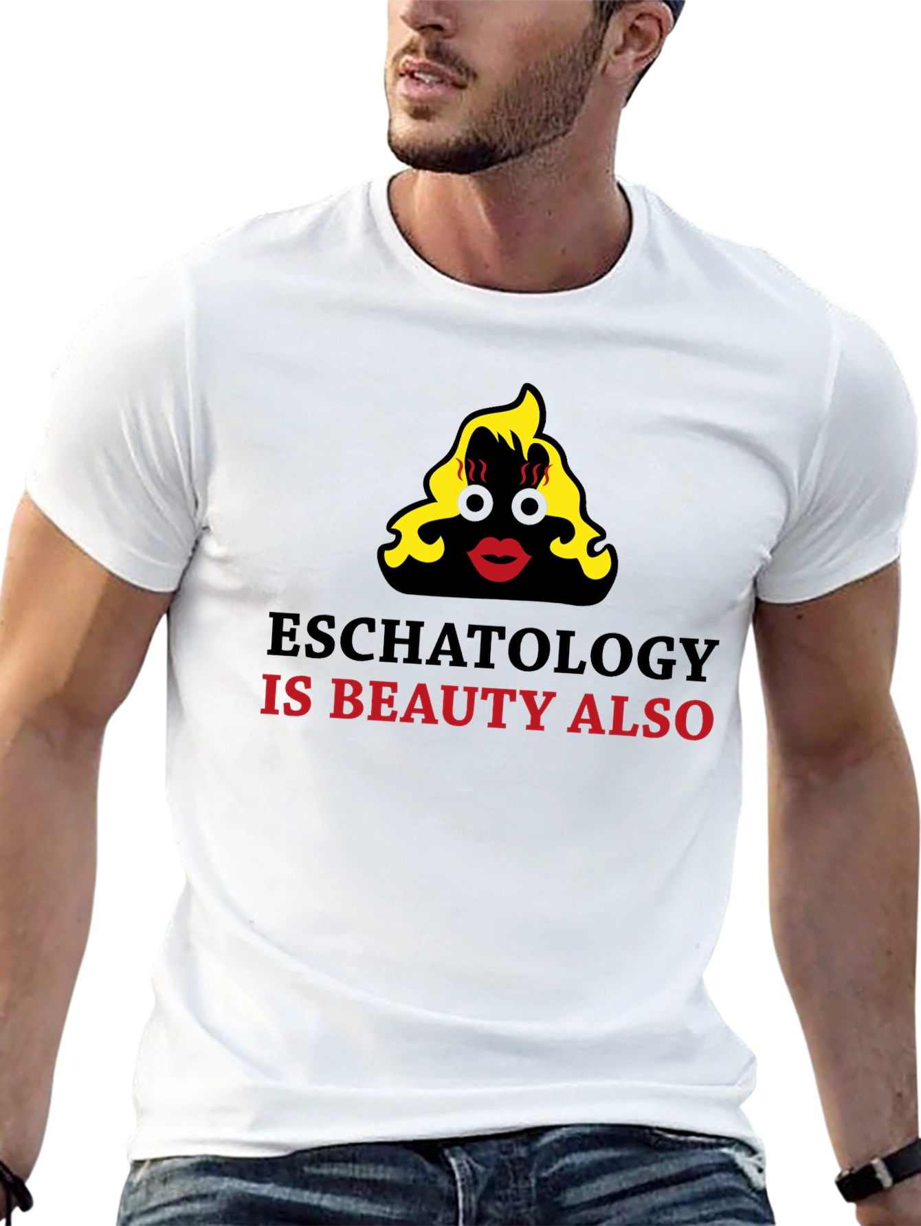 Black Eschatology is Beauty Funny Graphic T-Shirt view 13