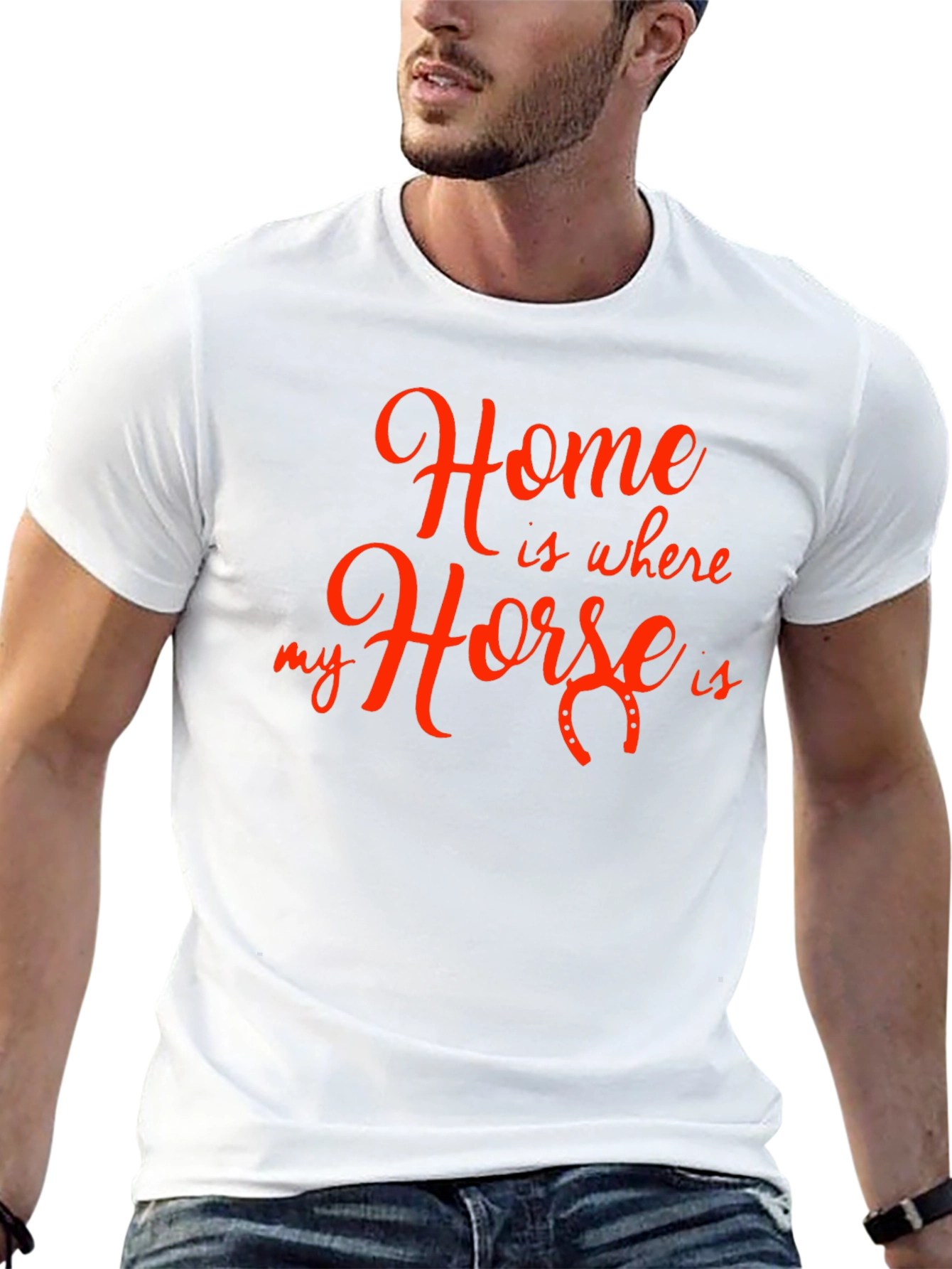 Black Home is Where My Horse is T-Shirt view 13