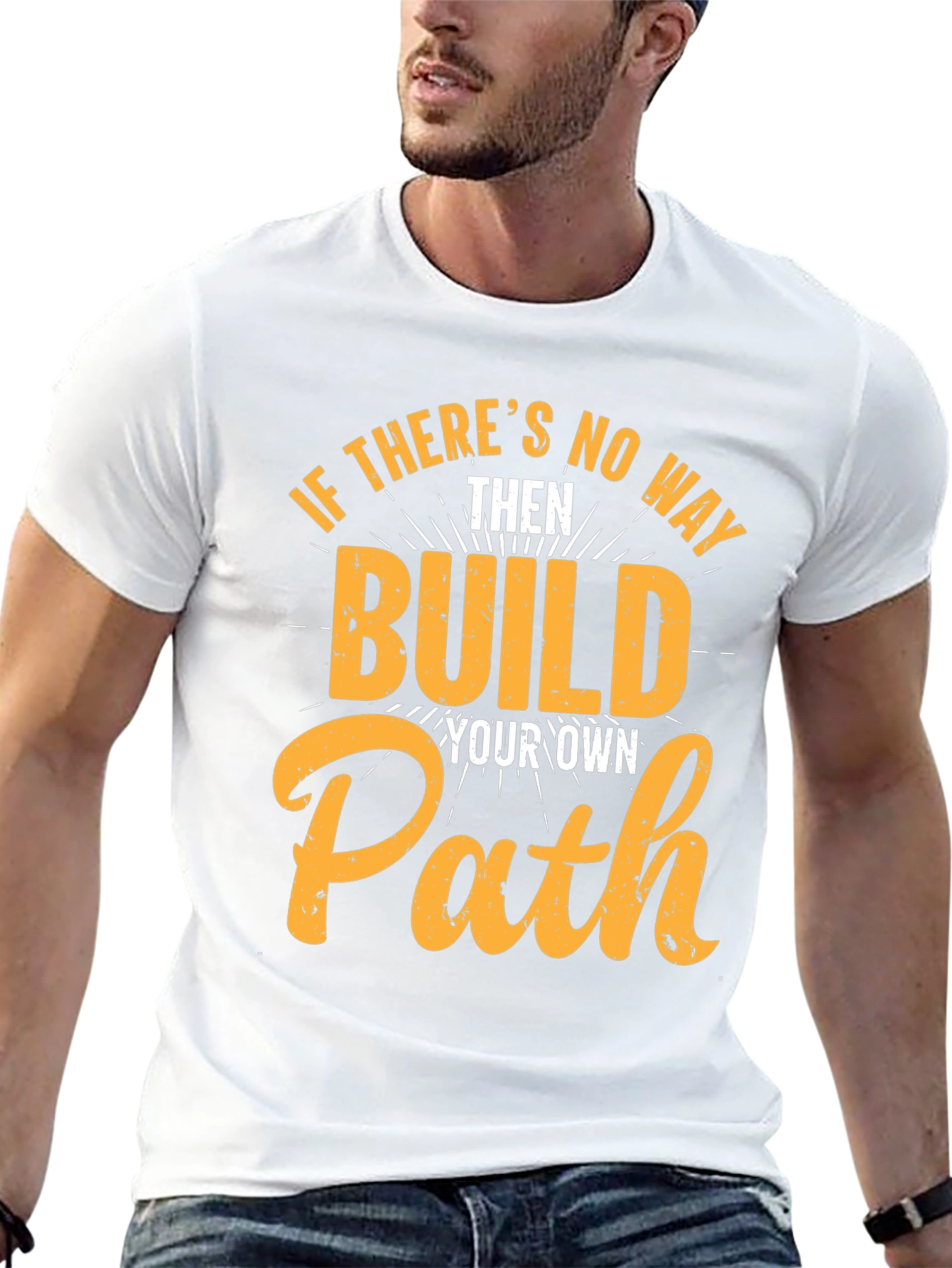 Black Build Your Own Path Graphic Tee view 13
