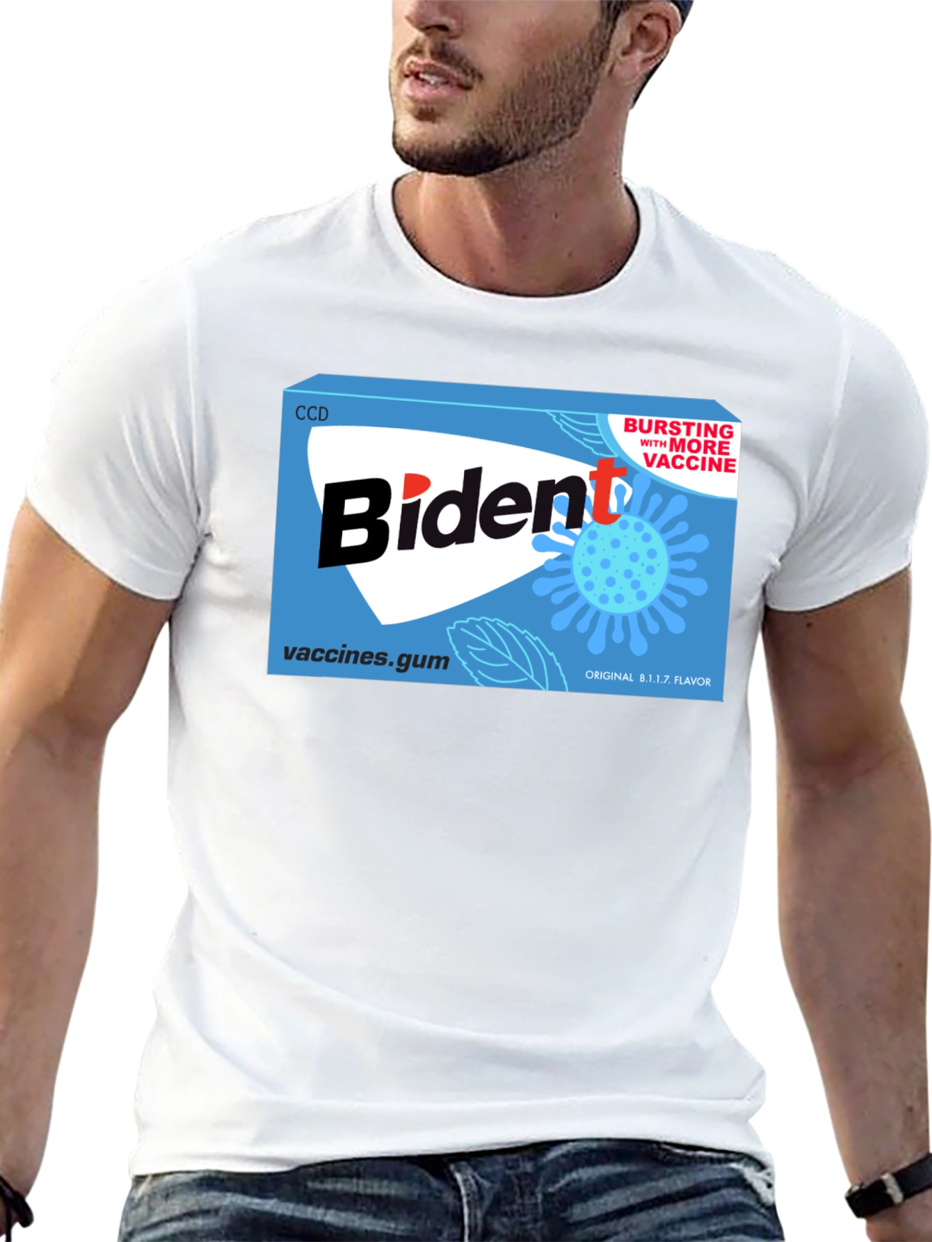 Black Biden Gum T-Shirt - Political Satire Tee view 13