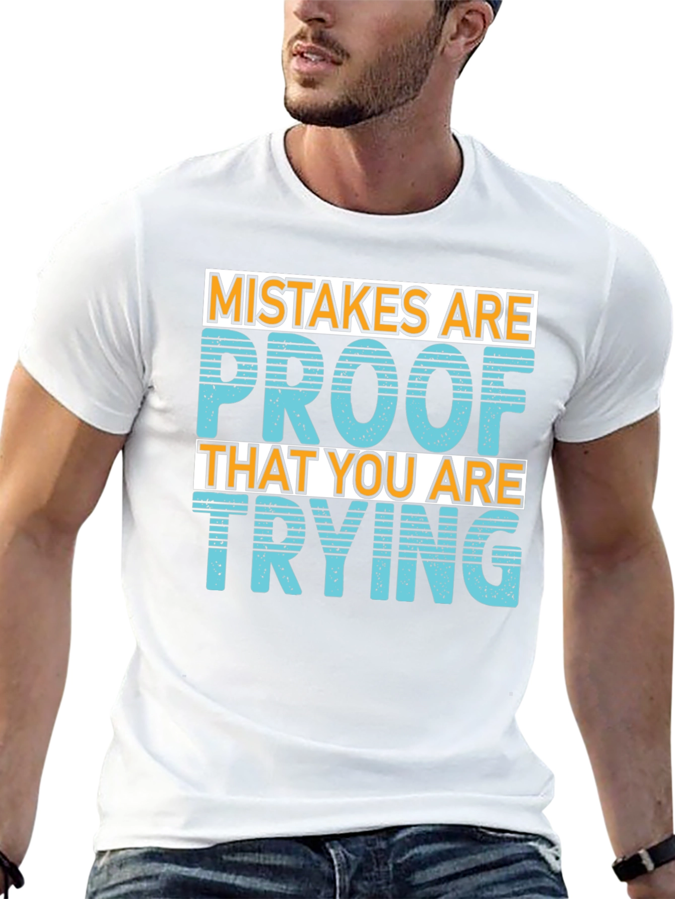 Black Mistakes Are Proof T-Shirt - Motivational Graphic Tee view 13